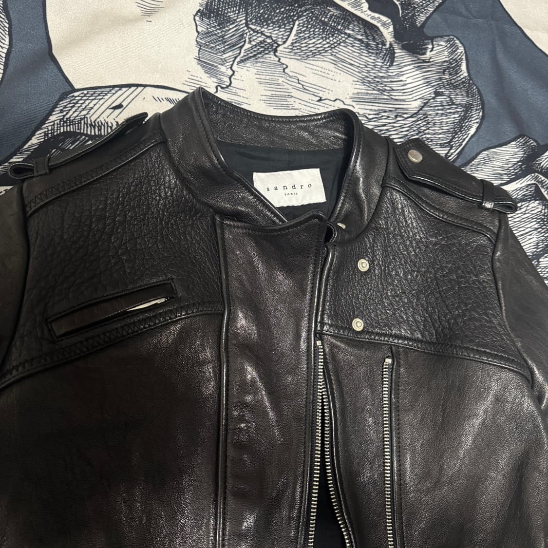 산드로 양가죽자켓 79-86-160 사이즈 상품이미지2