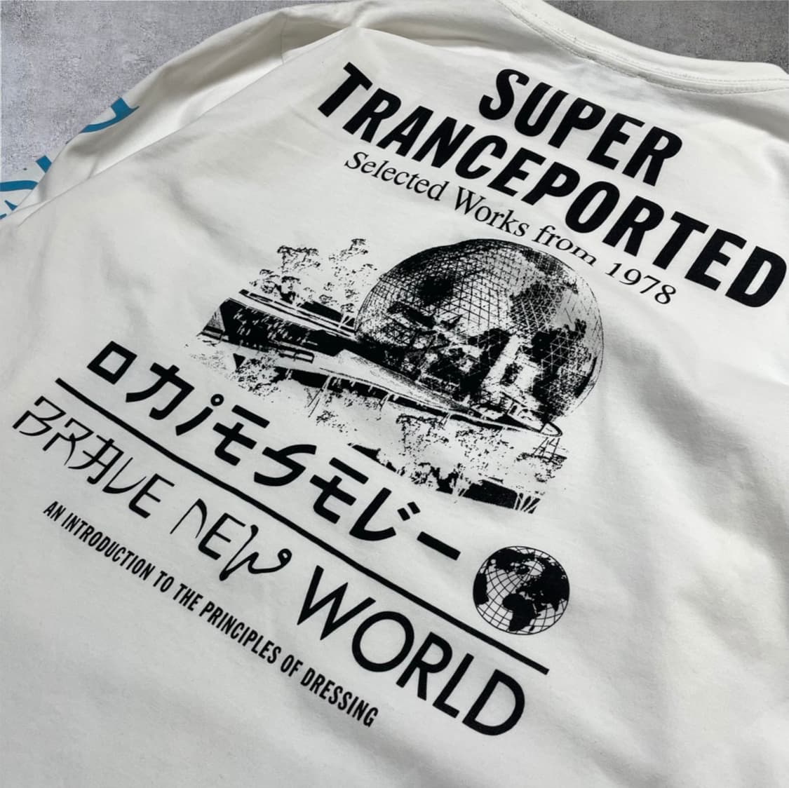 디젤 Diesel 화이트 그래픽 프린팅 긴팔 티셔츠 M 상품이미지8