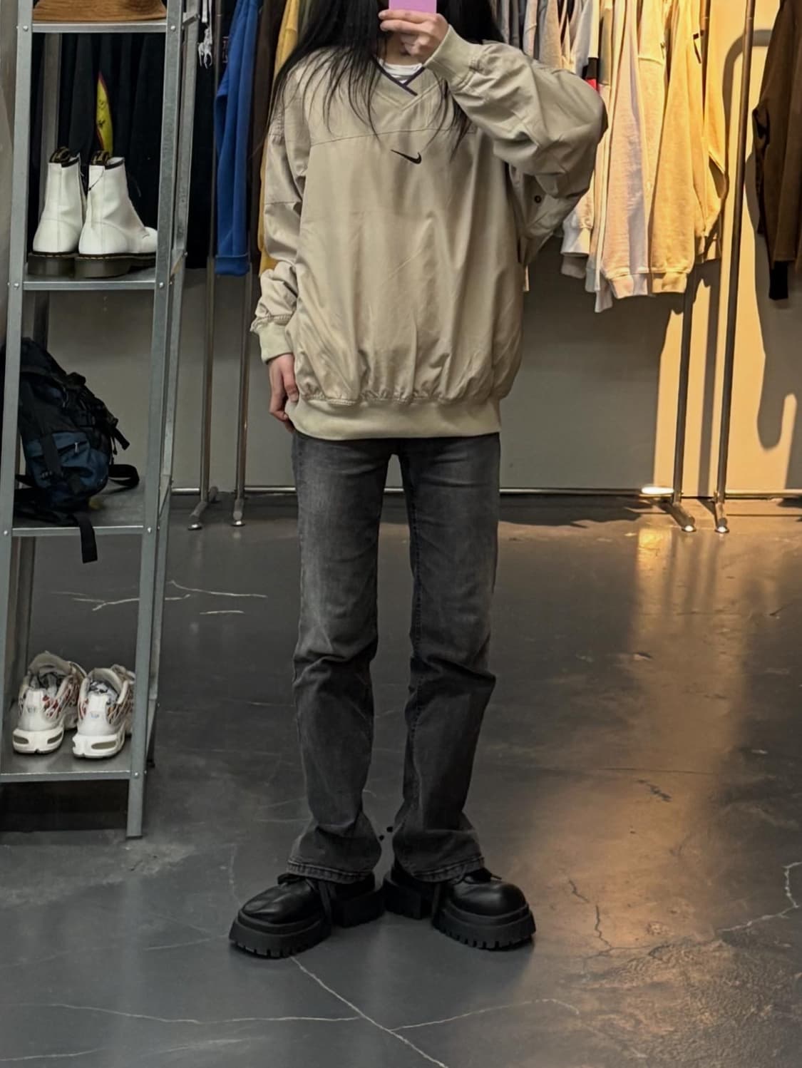 나이키 올드스쿨 미드 스우시 베이지 웜업 A2863 상품이미지1