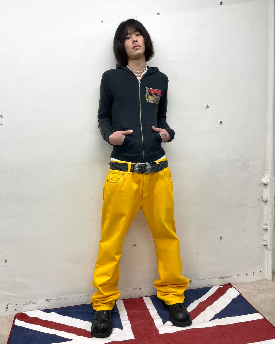 I love I Y&B Retro Hooded Zip-Up  상품이미지8