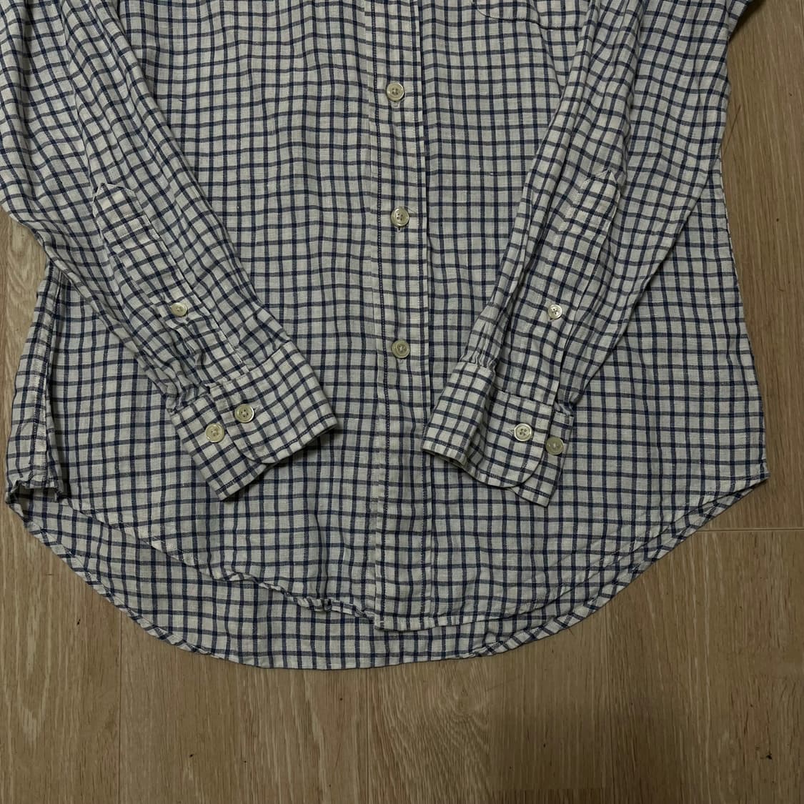 브룩스 브라더스 버튼다운 체크 셔츠 S/90 상품이미지7