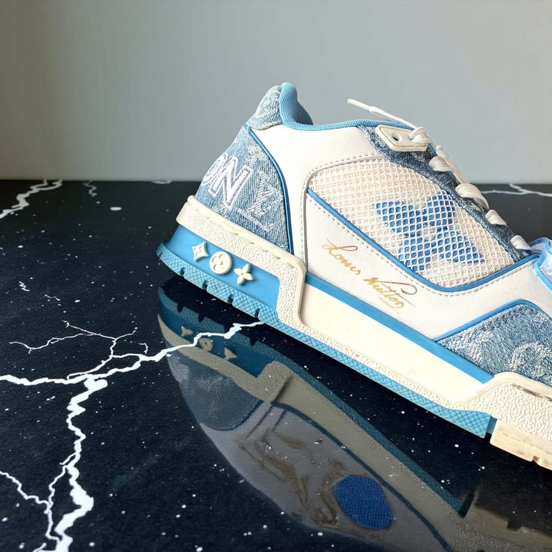 260~265/ 루이비통 벨크로 데님 마린 스니커즈 상품이미지5