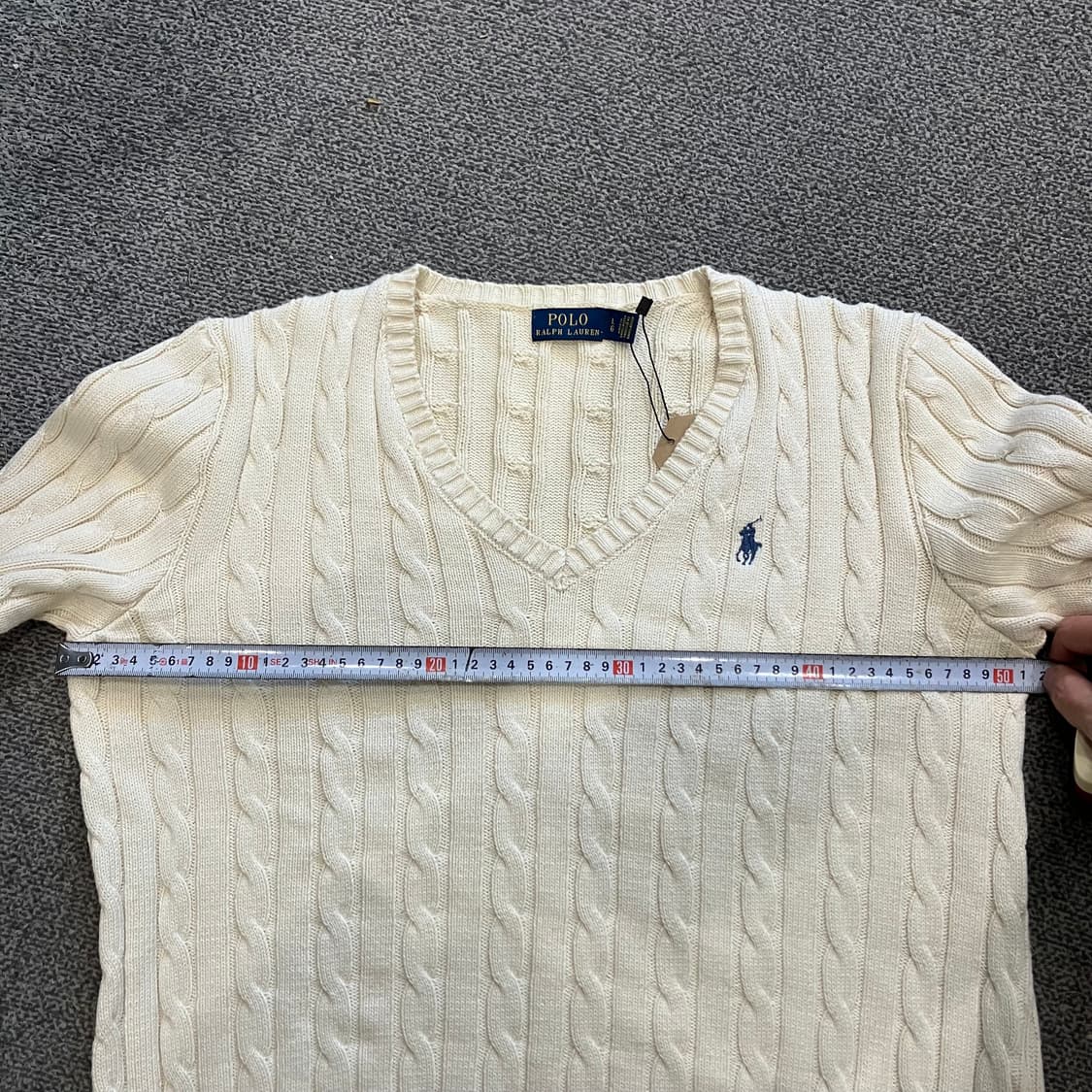 558 폴로 브이넥 꽈배기 니트 상품이미지5