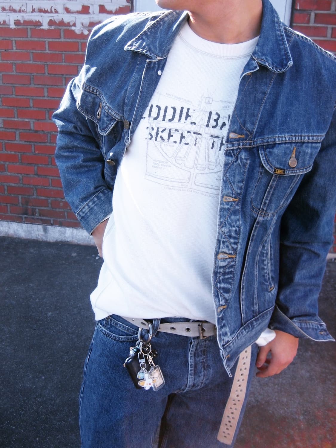 [EDDIE BAUER] waffle graphic long sleeve 상품이미지1