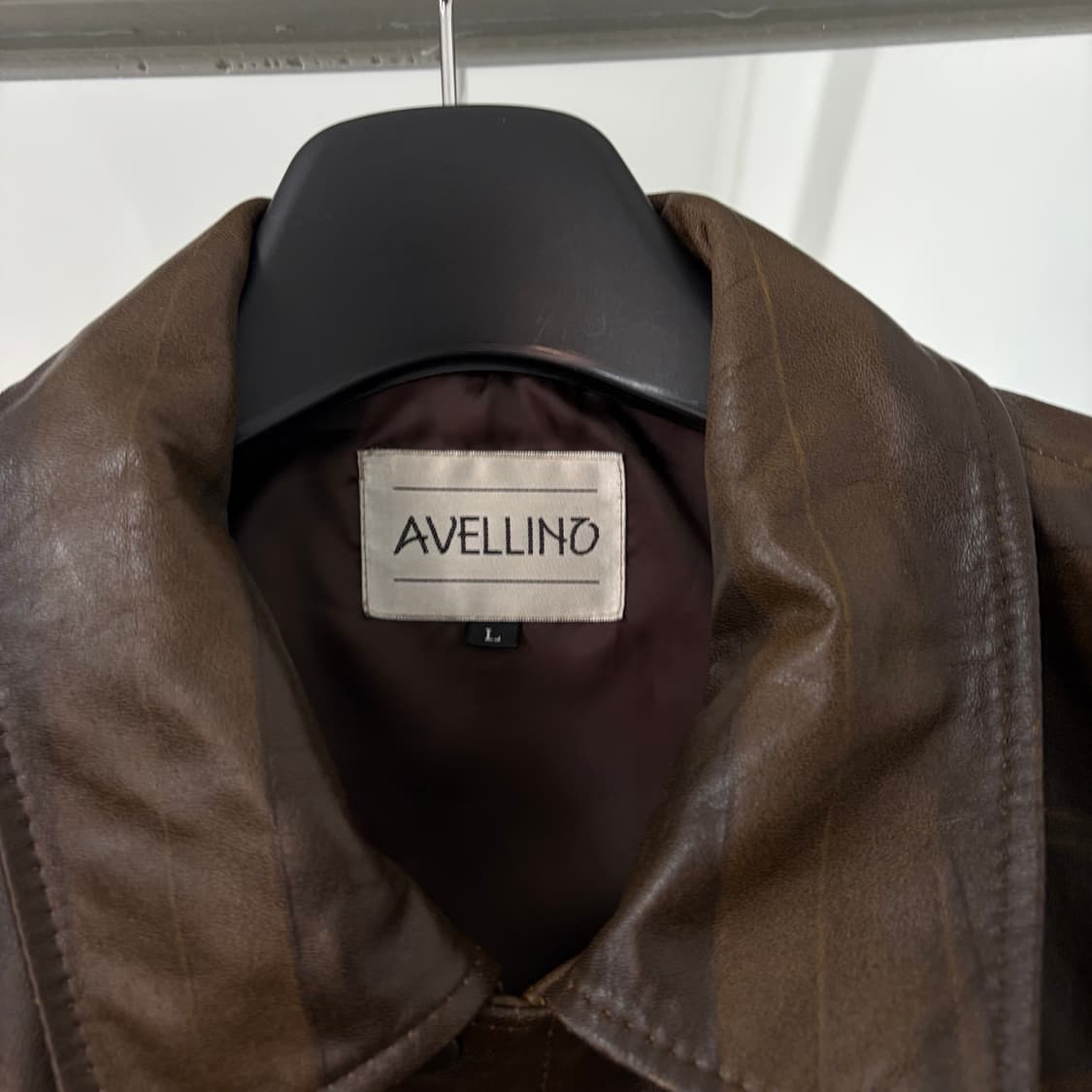 Avellino 양가죽 패턴 봄버 자켓 상품이미지7