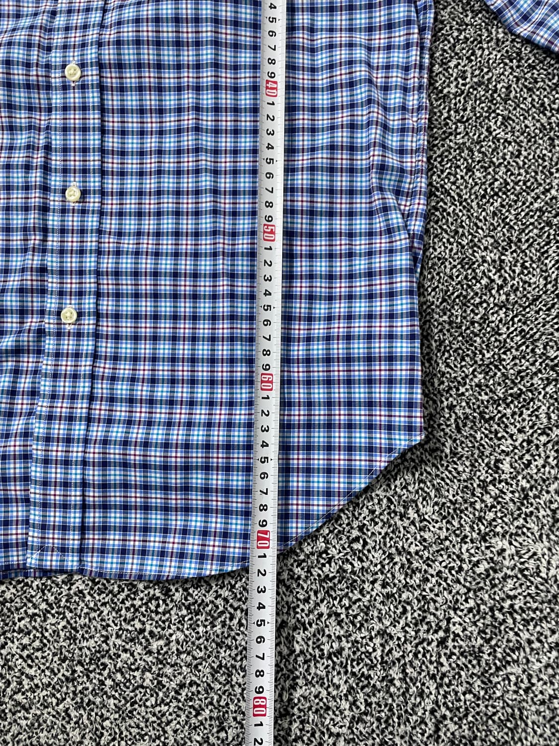 빈티지9. 폴로랄프로렌 폴로셔츠 체크셔츠 블루 클래식핏 퍼포먼스 상품이미지6