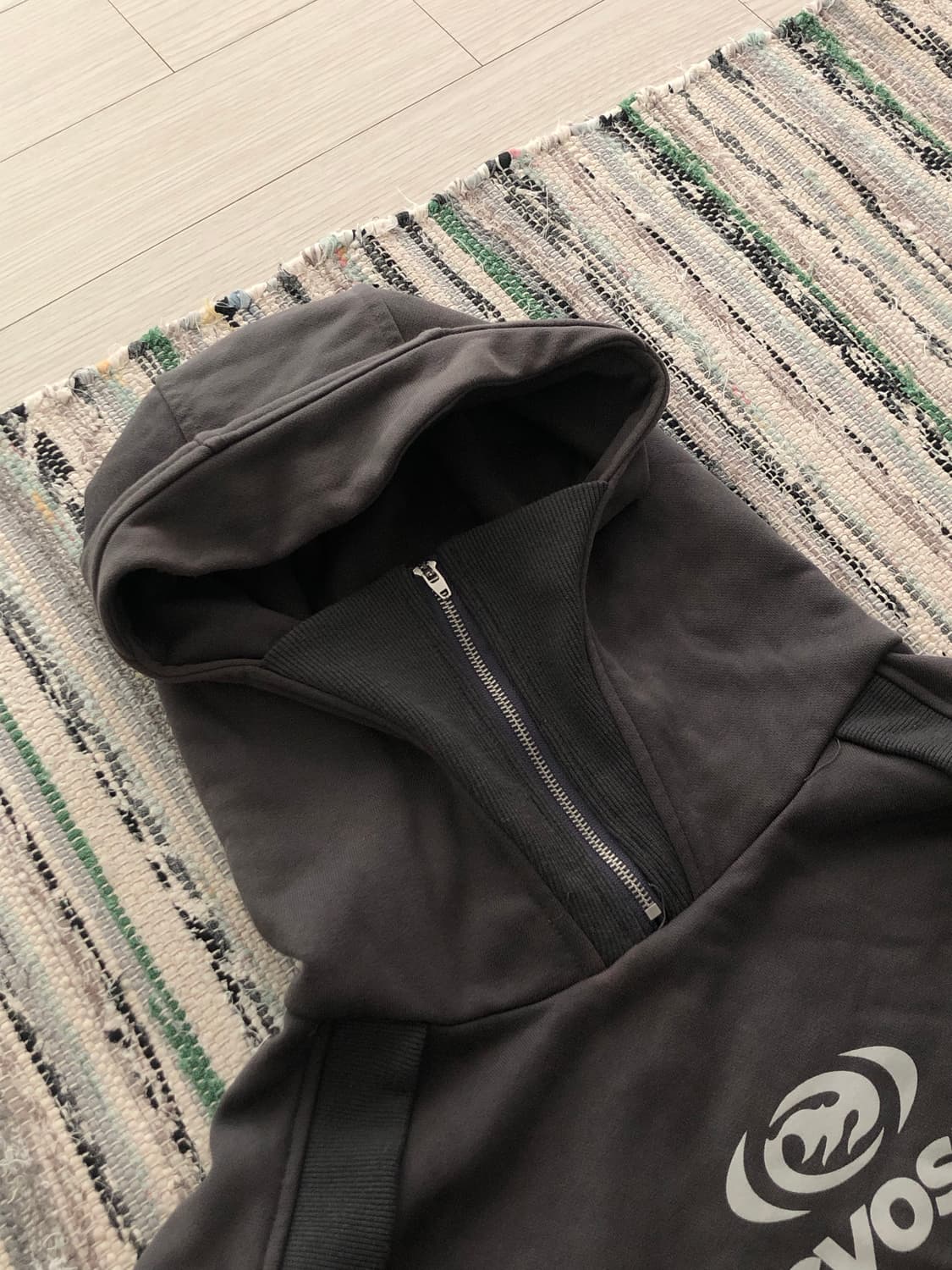 vintage zip up detail hoodie 집업 디테일 후디 상품이미지2