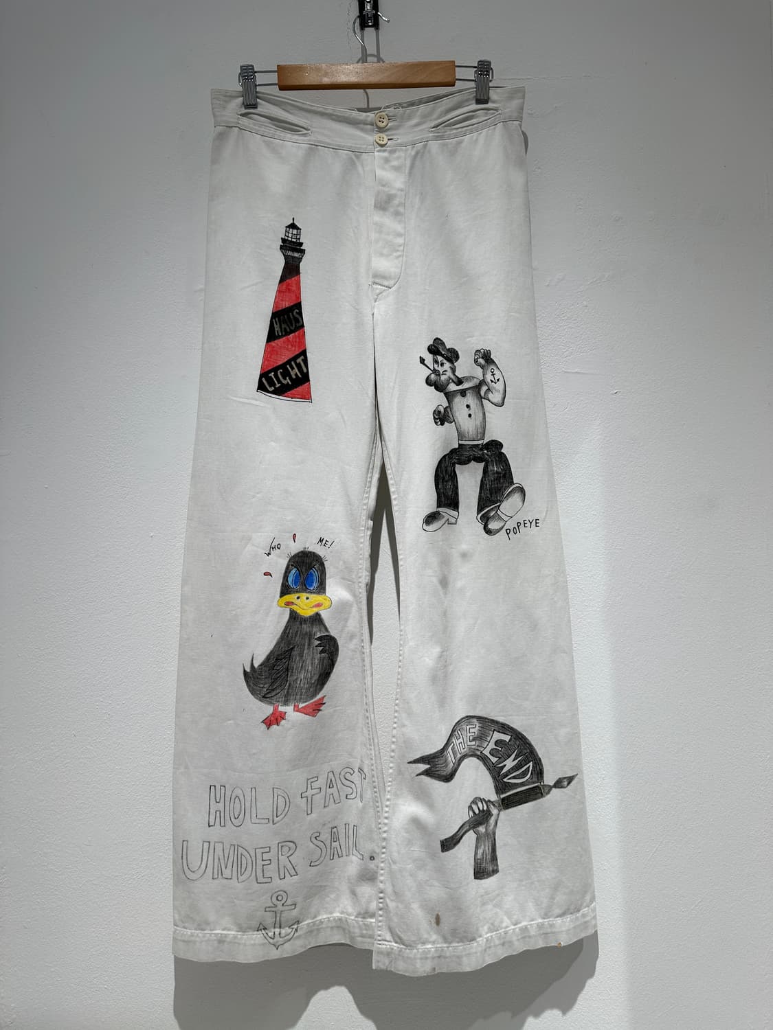 1940’s WWII U.S. Navy White Trousers 상품이미지1