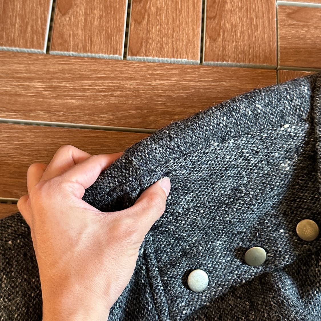 Pokerface tweed wool bomber jacket 상품이미지7