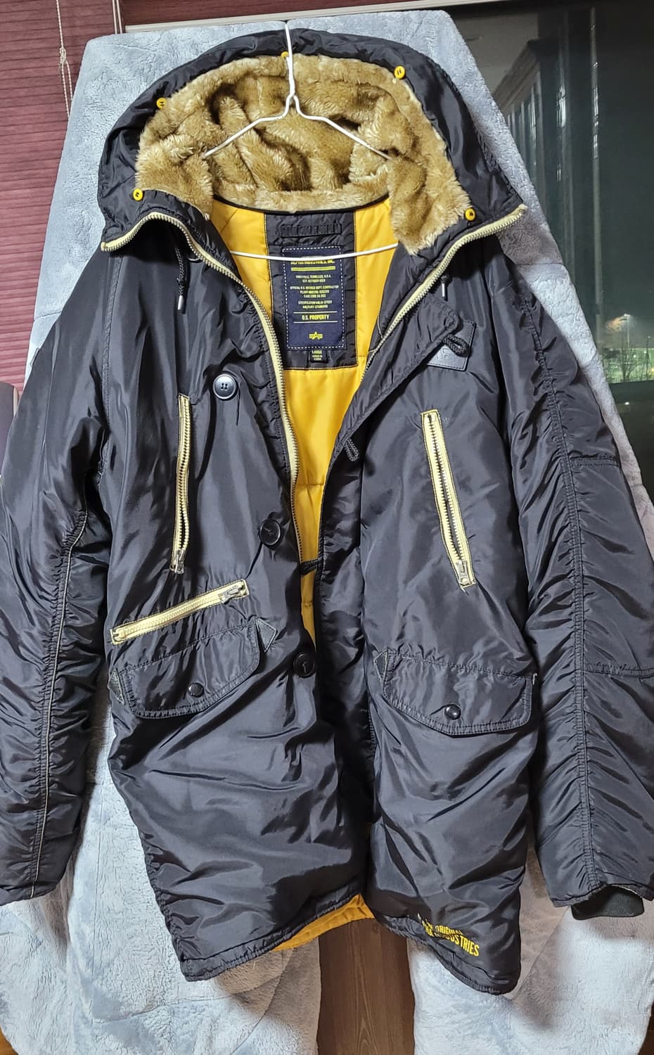 알파인더스트리 N-3B 블랙 L 상품이미지2