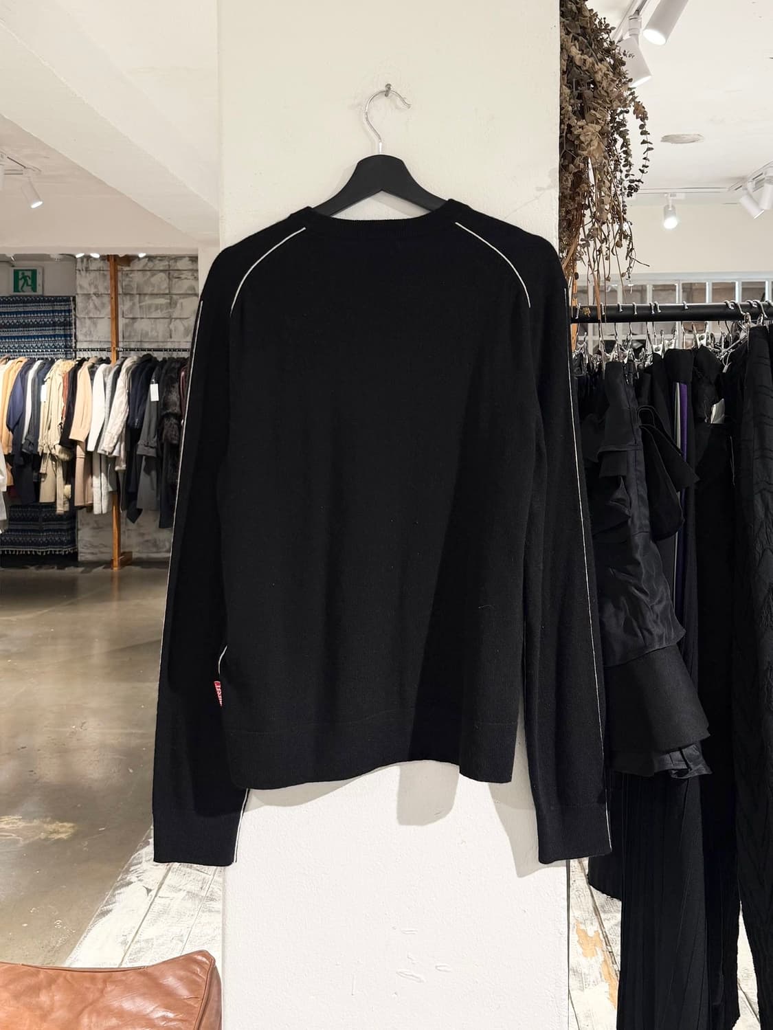 디젤 블랙 사이드라인 울 캐시미어 블렌드 니트 상품이미지6