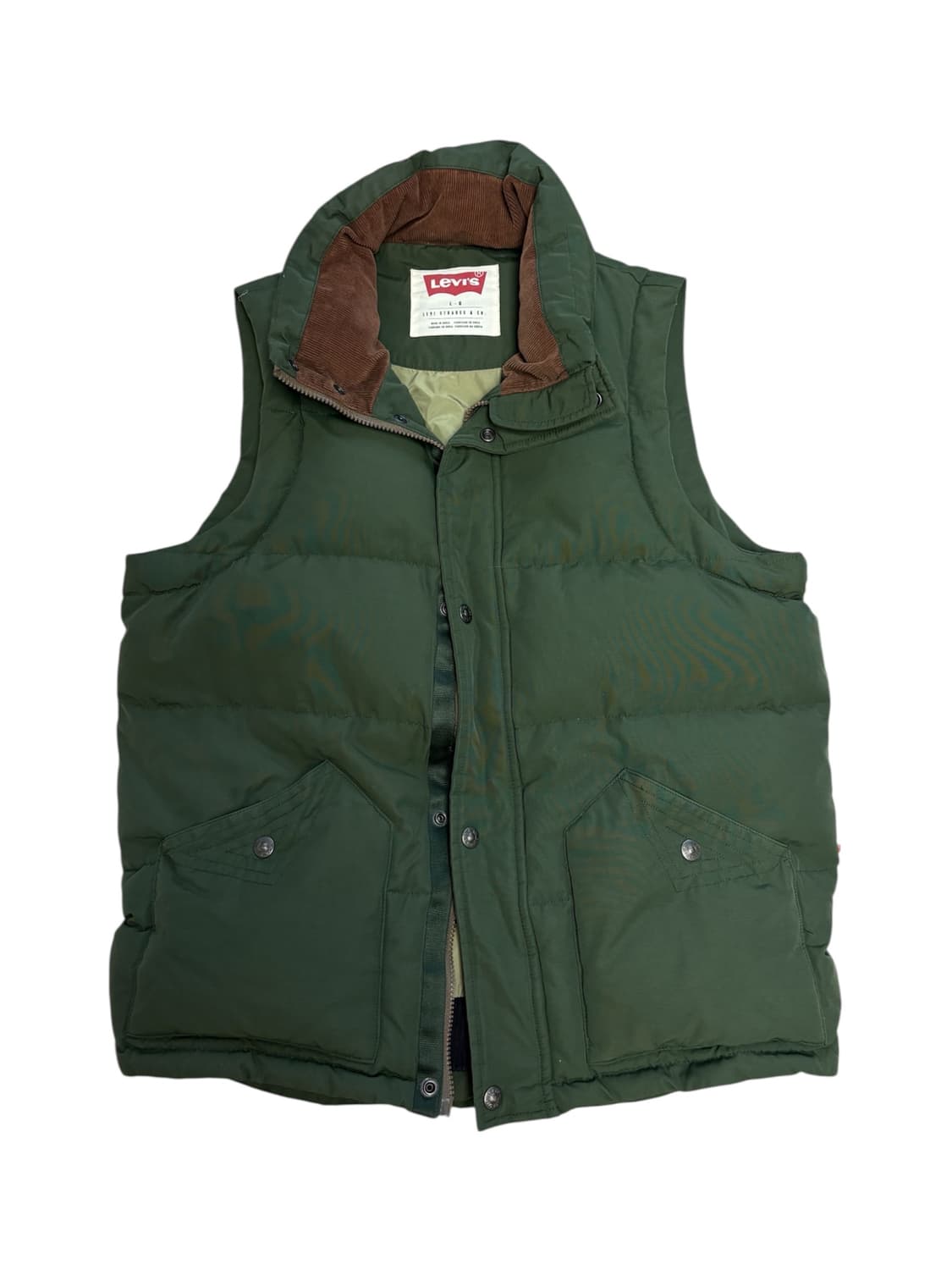 리바이스 그린 패딩 조끼 상품이미지1
