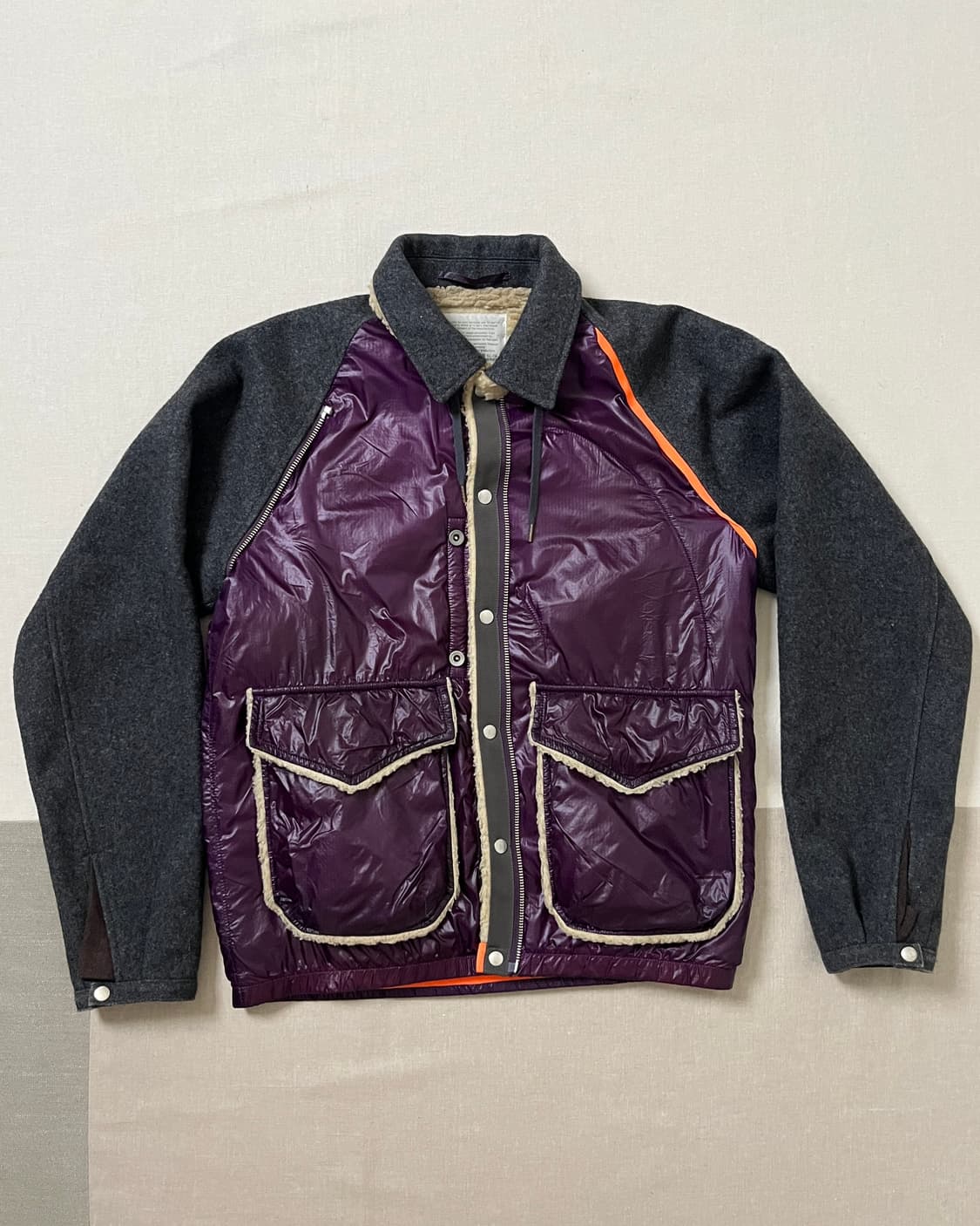 Kolor 17aw air rip 블루종 도킹 보아 자켓  상품이미지1