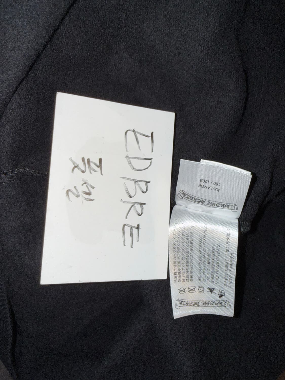 XXL 크롬하츠 홀스슈 후드 블랙 홍콩  상품이미지7