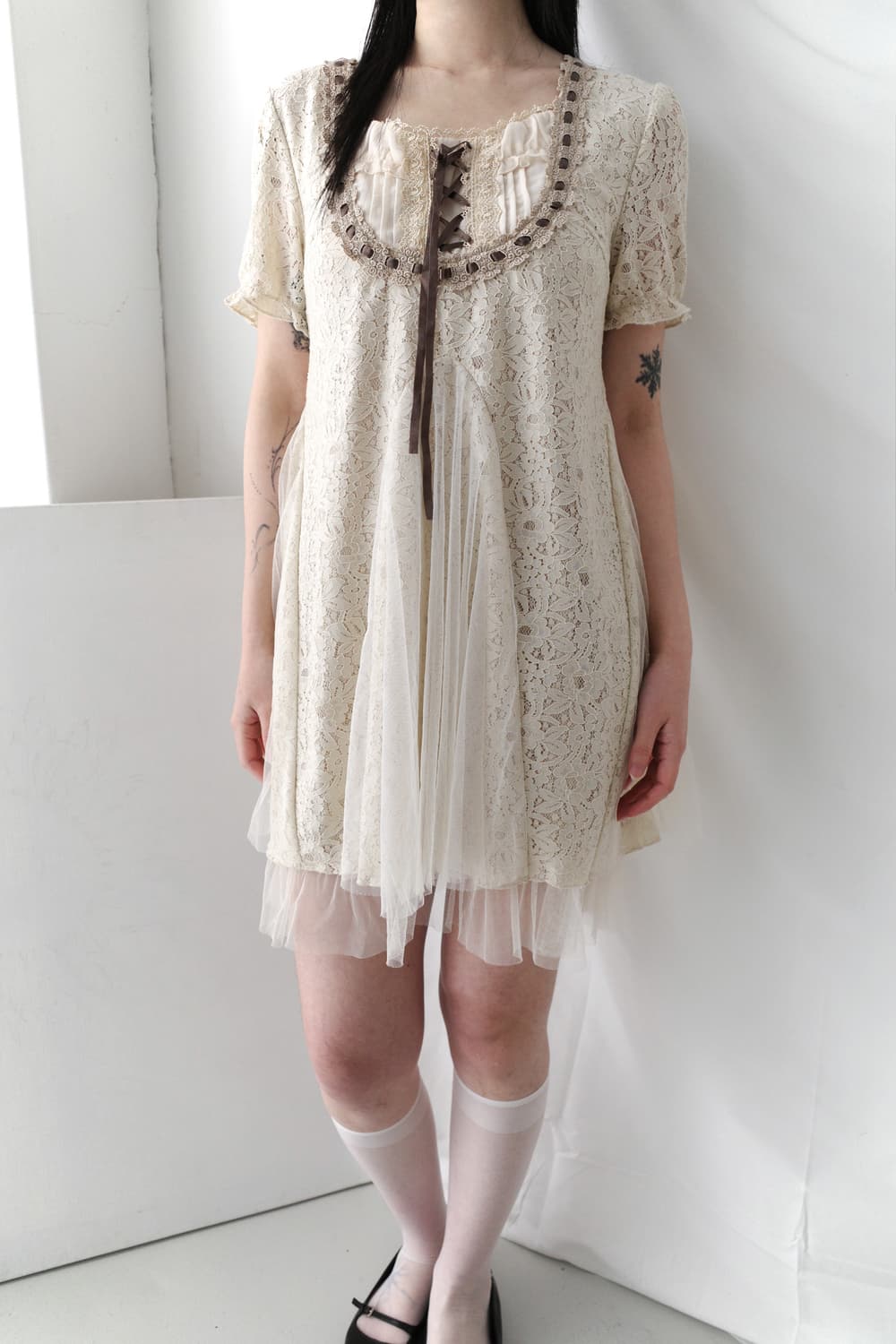 axes femme) lace sha half one-piece 상품이미지6