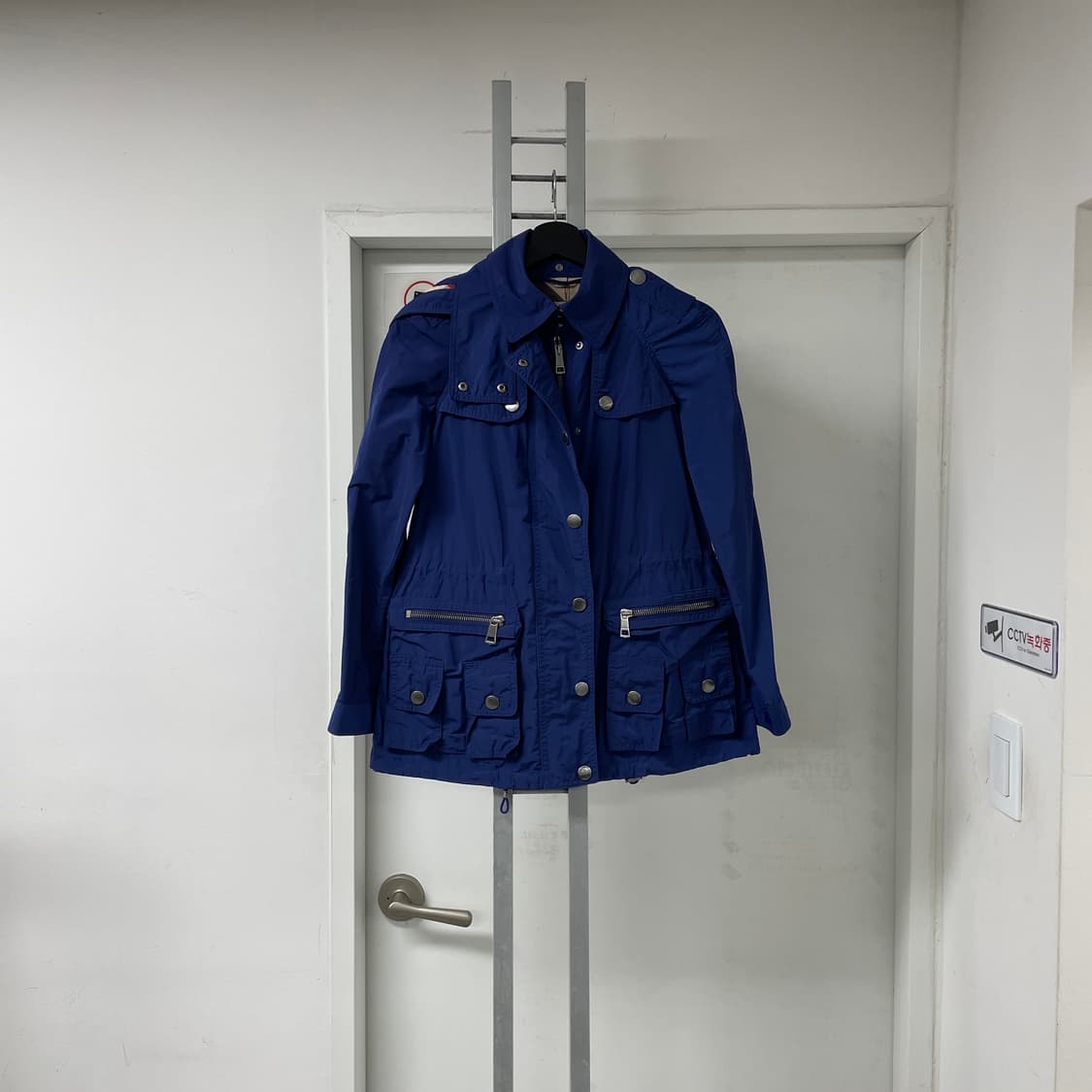 버버리 후드 야상 자켓 블루 4(W) 상품이미지1