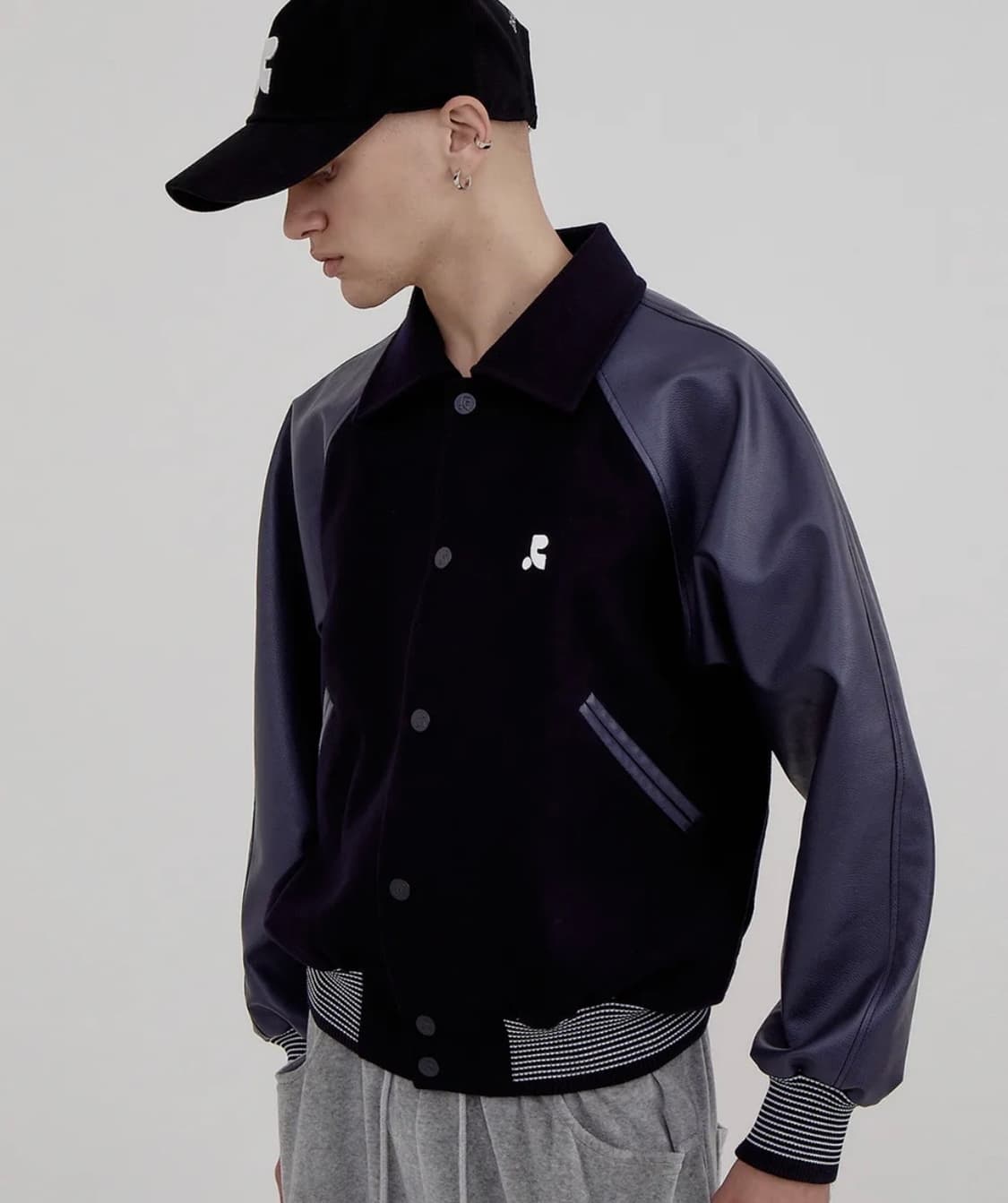 레스트앤레크레이션 봄버 자켓 네이비 상품이미지1