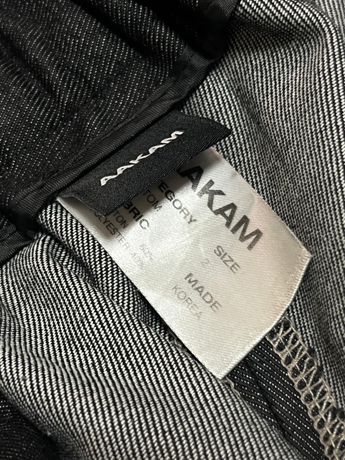 [2] 아캄 AAKAM 핀턱 데님 팬츠 상품이미지5