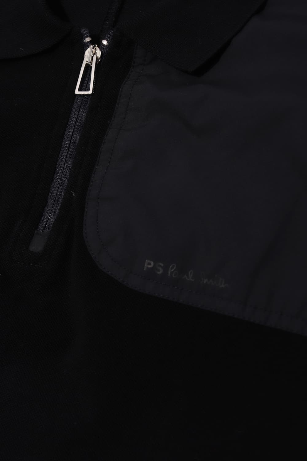 PAUL SMITH 배색 하프집업 카라티 size L 상품이미지5