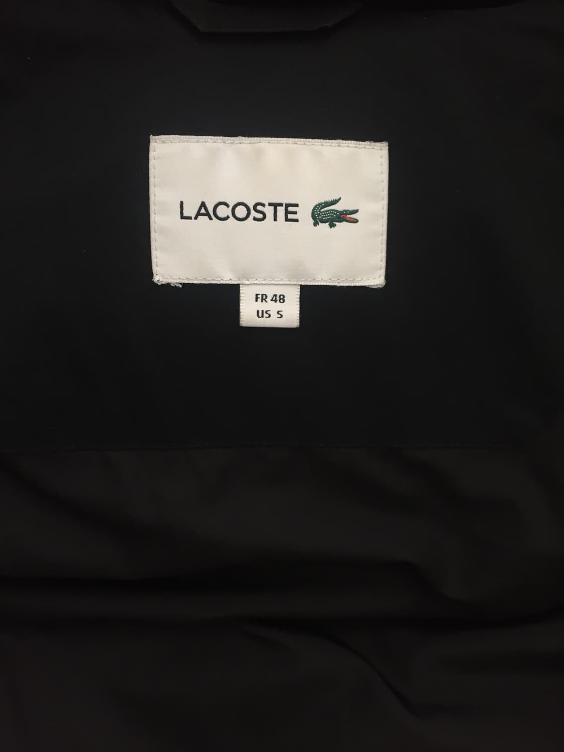 라코스테 롱패딩 블랙 상품이미지2