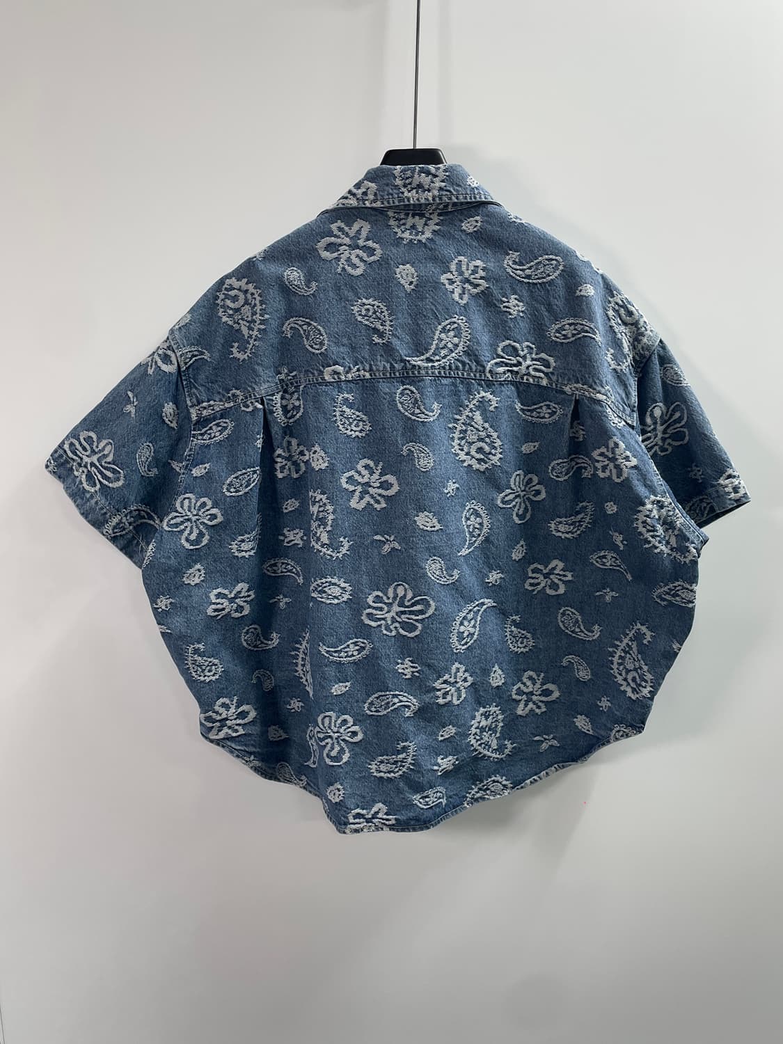 커스텀멜로우 데님 오픈카라 셔츠 (on.343) 상품이미지3