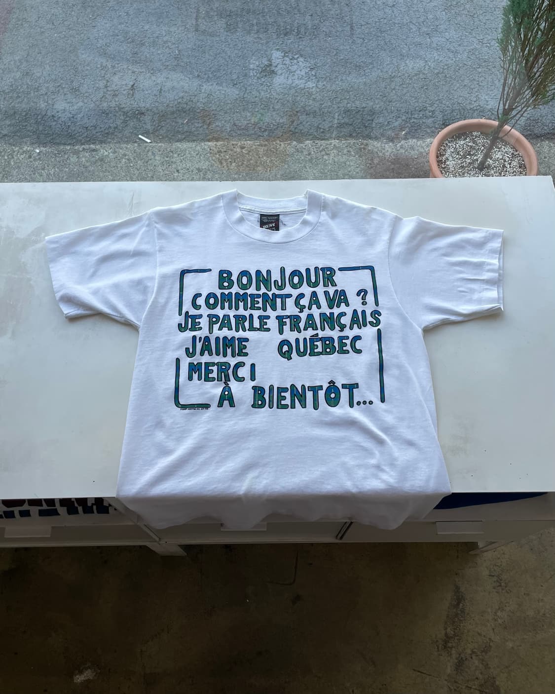 90‘s Canada “Quebec” Souvenir T-shirt M 상품이미지9