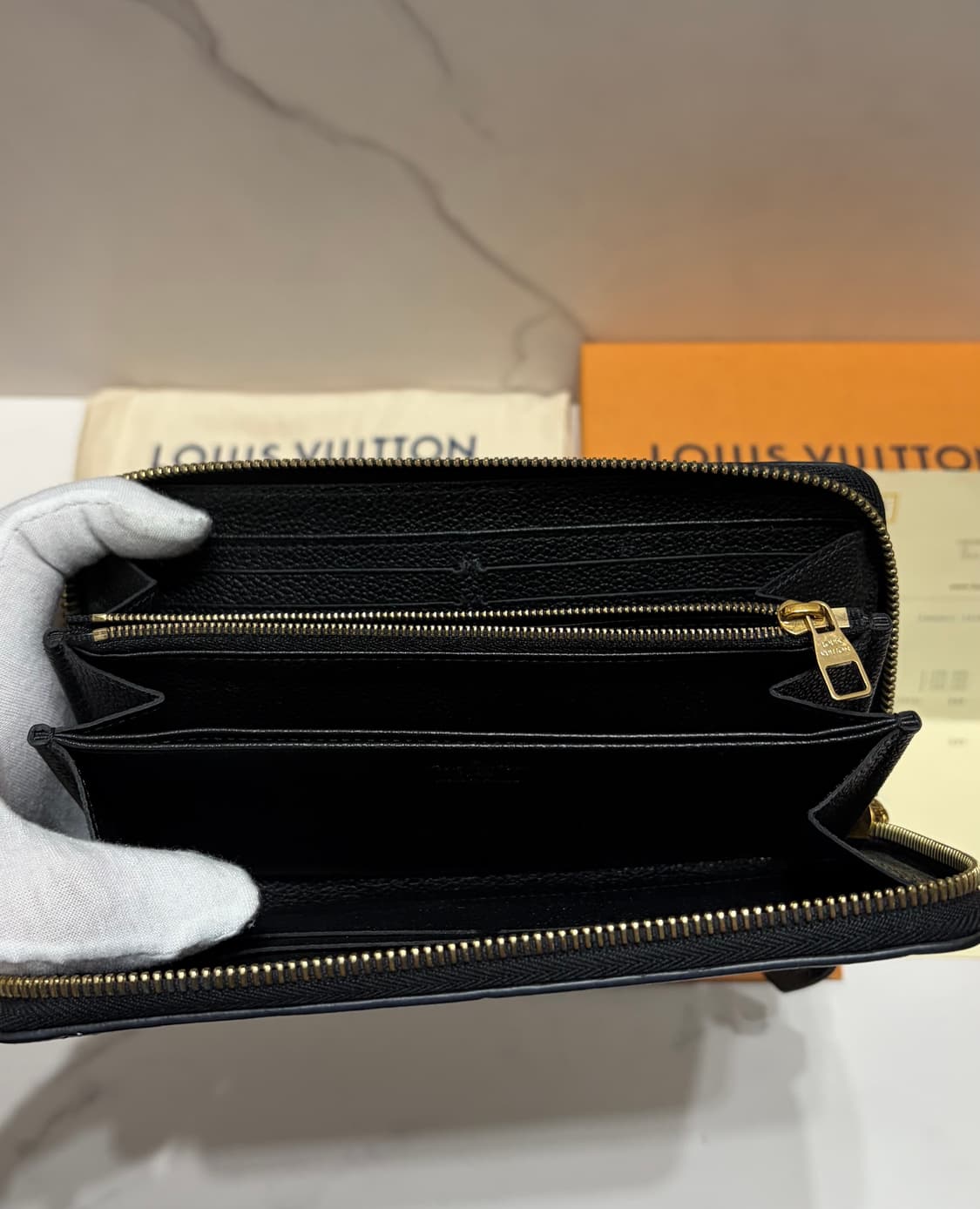 [정품] S급 루이비통 앙프렝뜨 장지갑 백화점 풀구성 상품이미지6