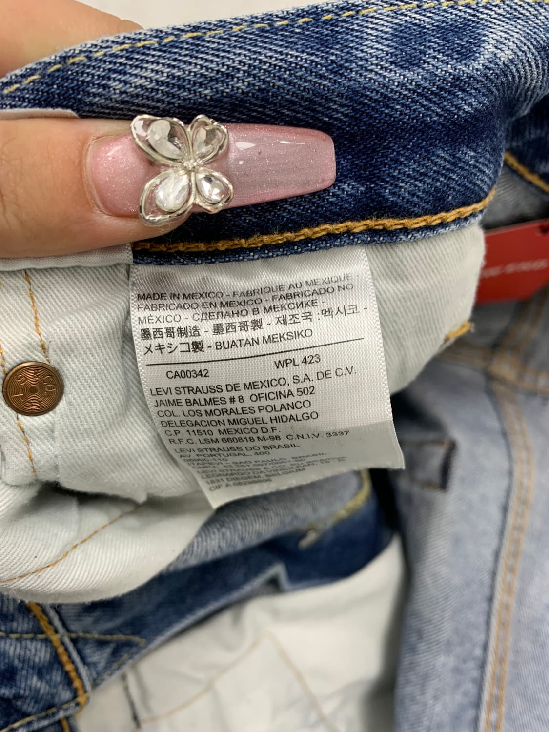 리바이스 501 그런지 디테일 데님팬츠 #174 상품이미지4