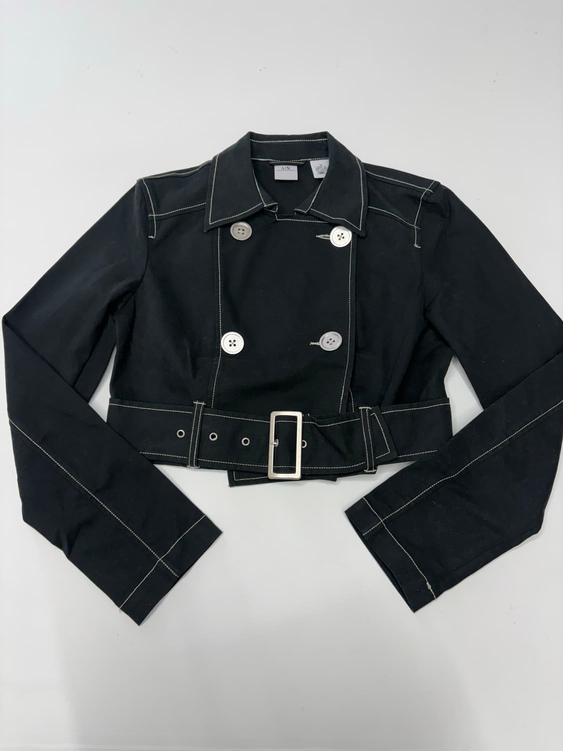 알마니익스체인지 크롭 더블 벨티드 자켓 상품이미지1