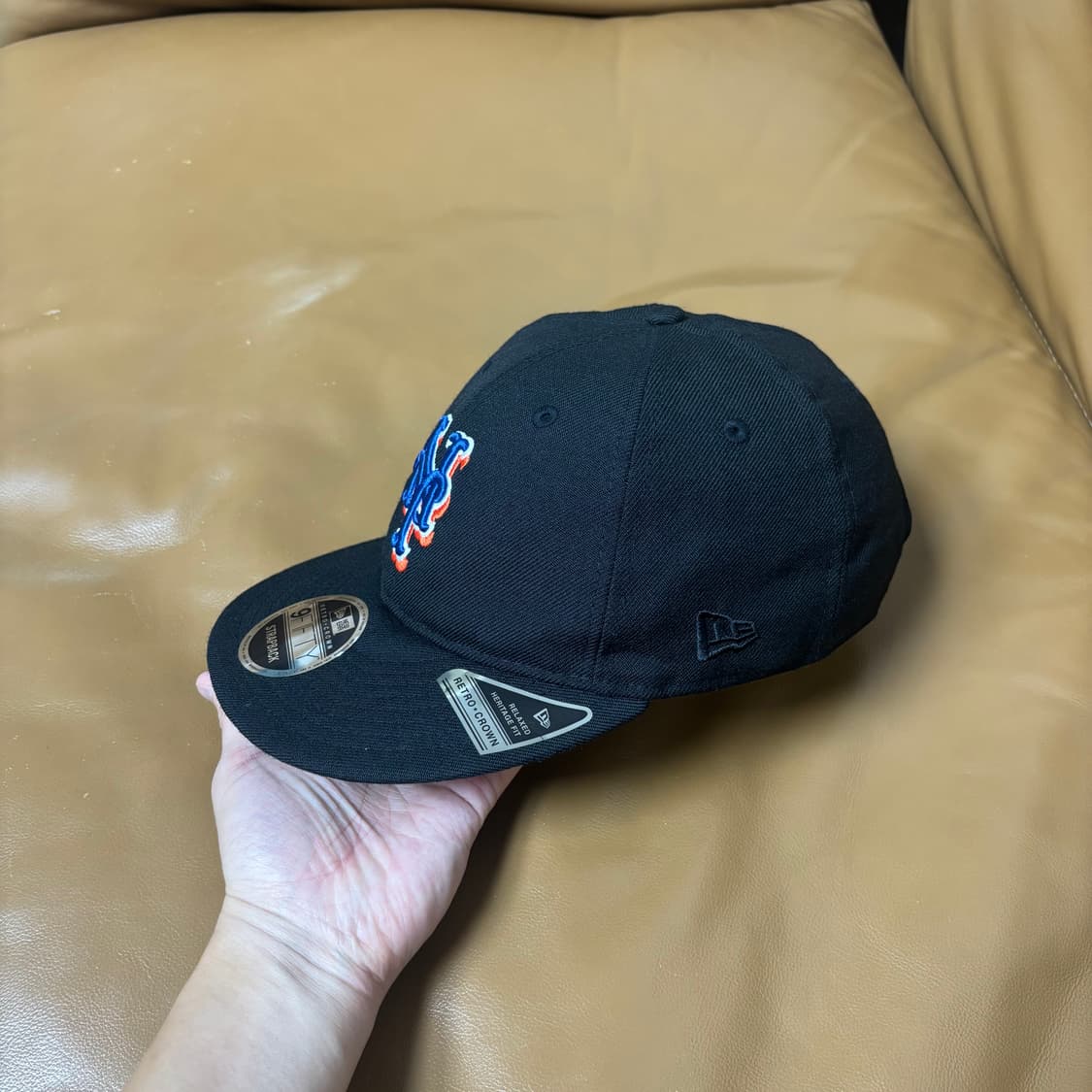 Beams 빔즈 x 뉴에라 뉴욕 메츠 9Fifty 블랙 6패널 볼캡 모자 상품이미지4