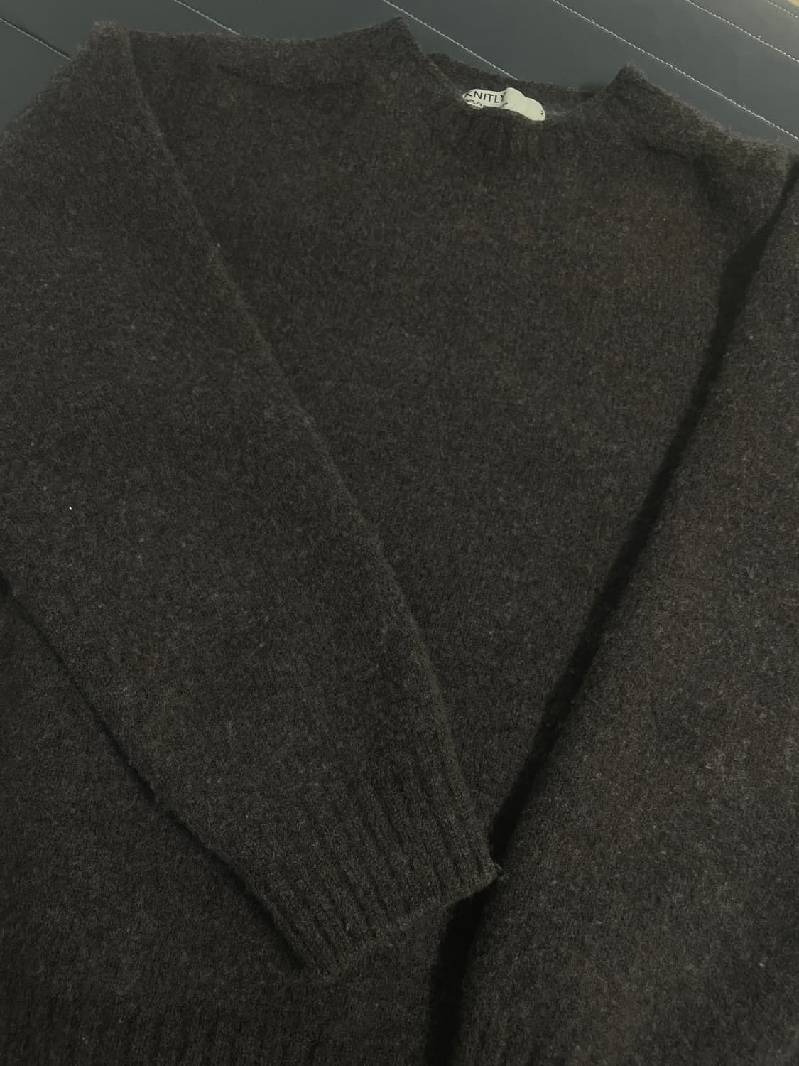 니틀리 울 니트 애쉬브라운 2사이즈 상품이미지3