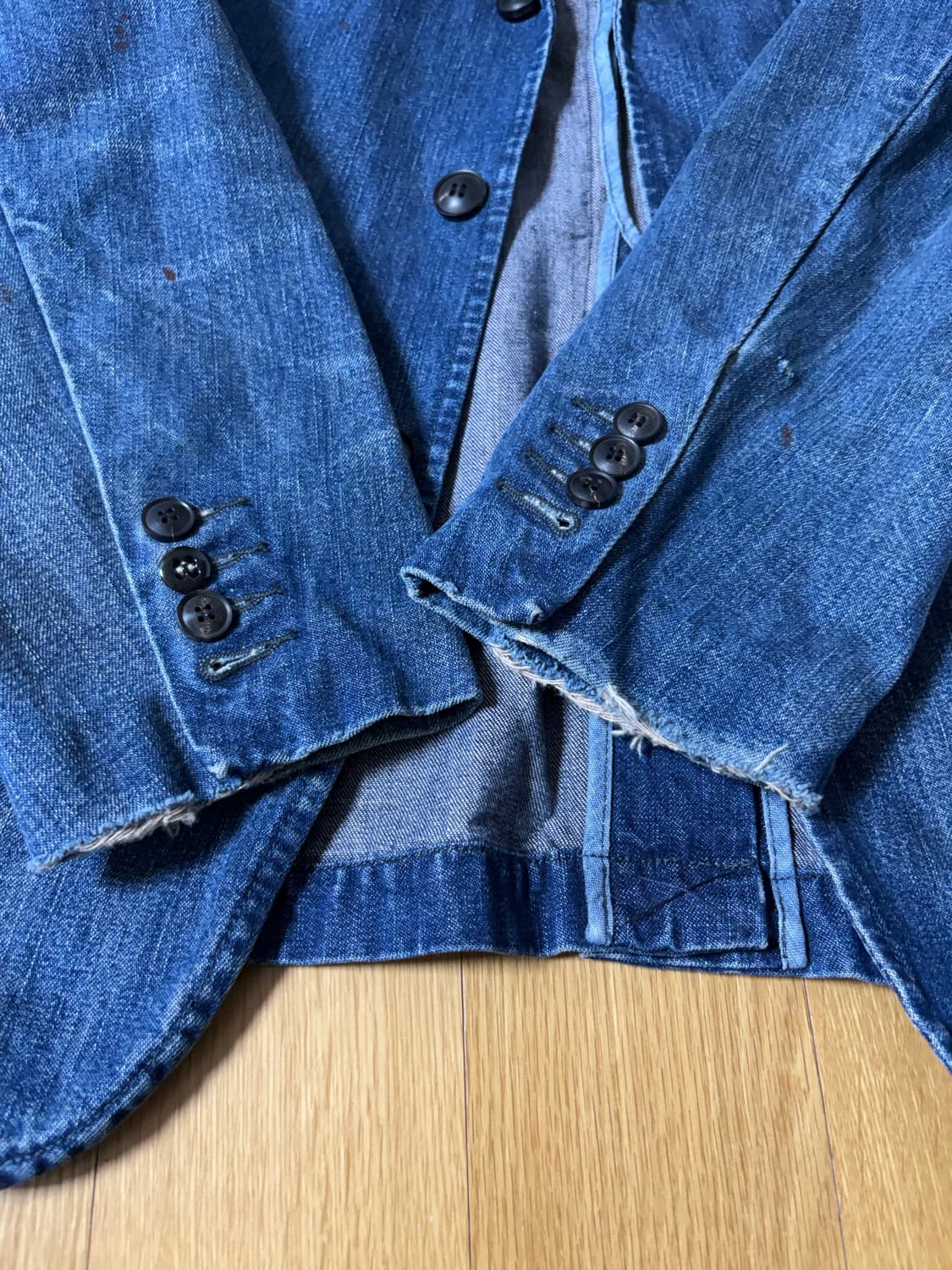 폴로 정품 빈티지 데님 블레이저 자켓 L [105] 40R 상품이미지3