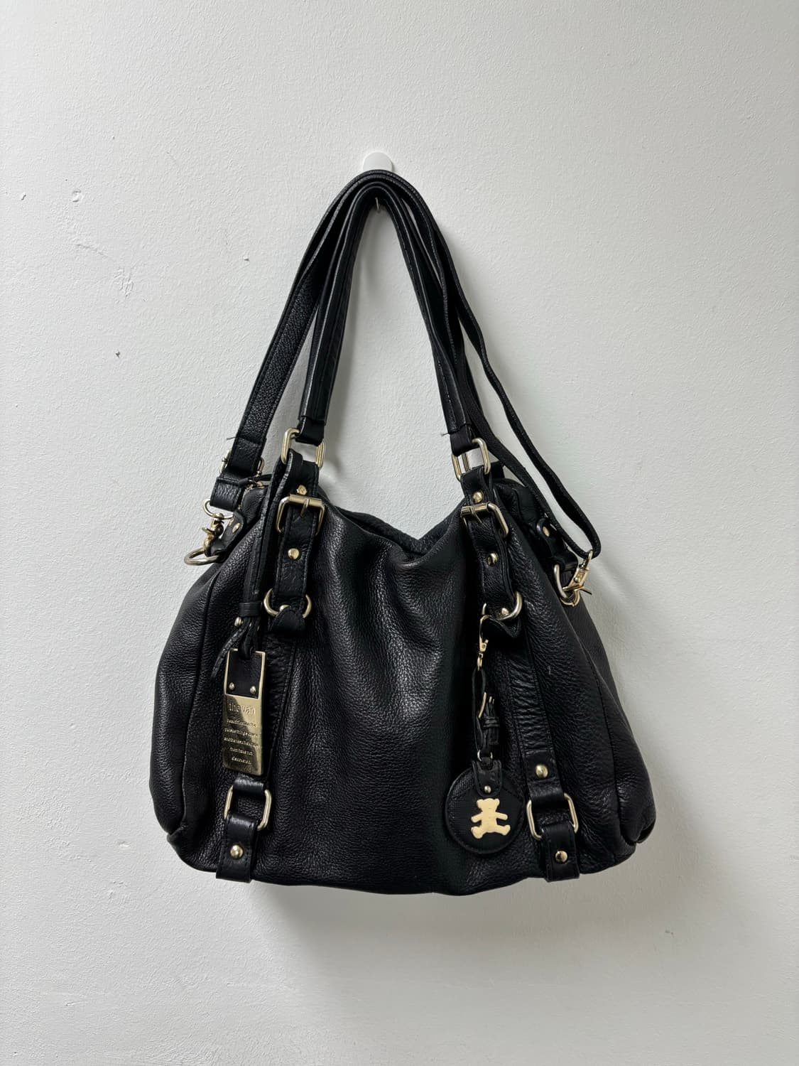 “Vintage“Y2K Black Leather Bag 상품이미지1
