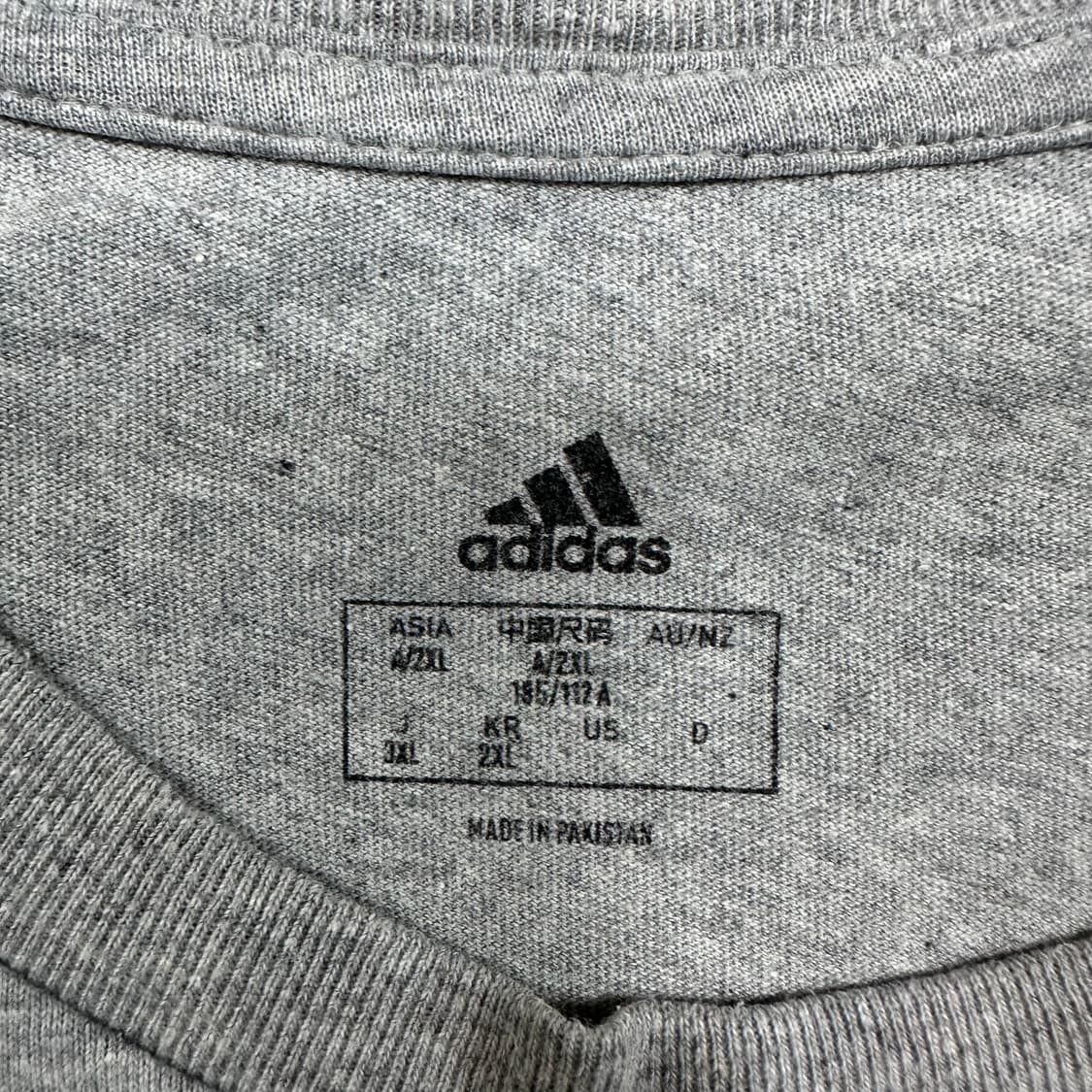 ✨ (바배) 아디다스 그레이 화이트 삼선 반팔티 상품이미지3