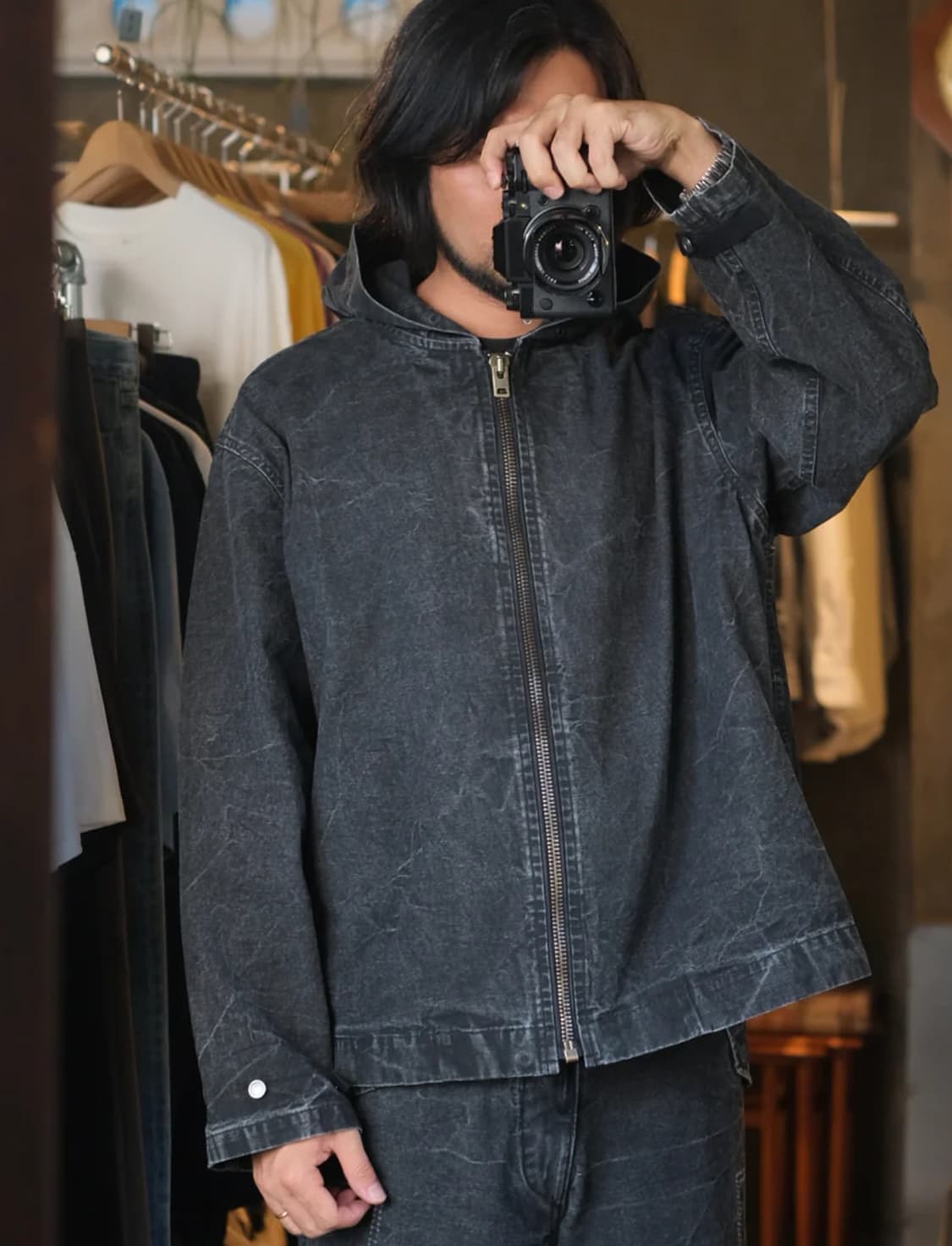 A.PRESSE VINTAGE US NAVY ZIP HOODIE 상품이미지1