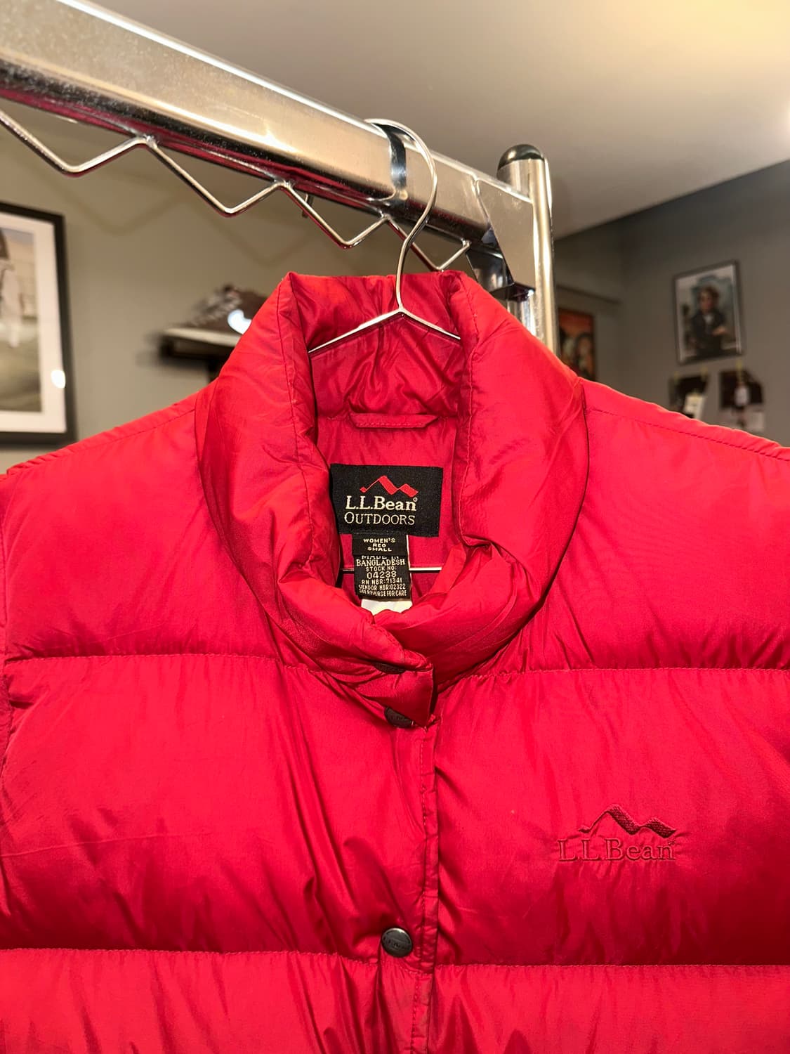 00’s LL Bean Red small logo vest 상품이미지4