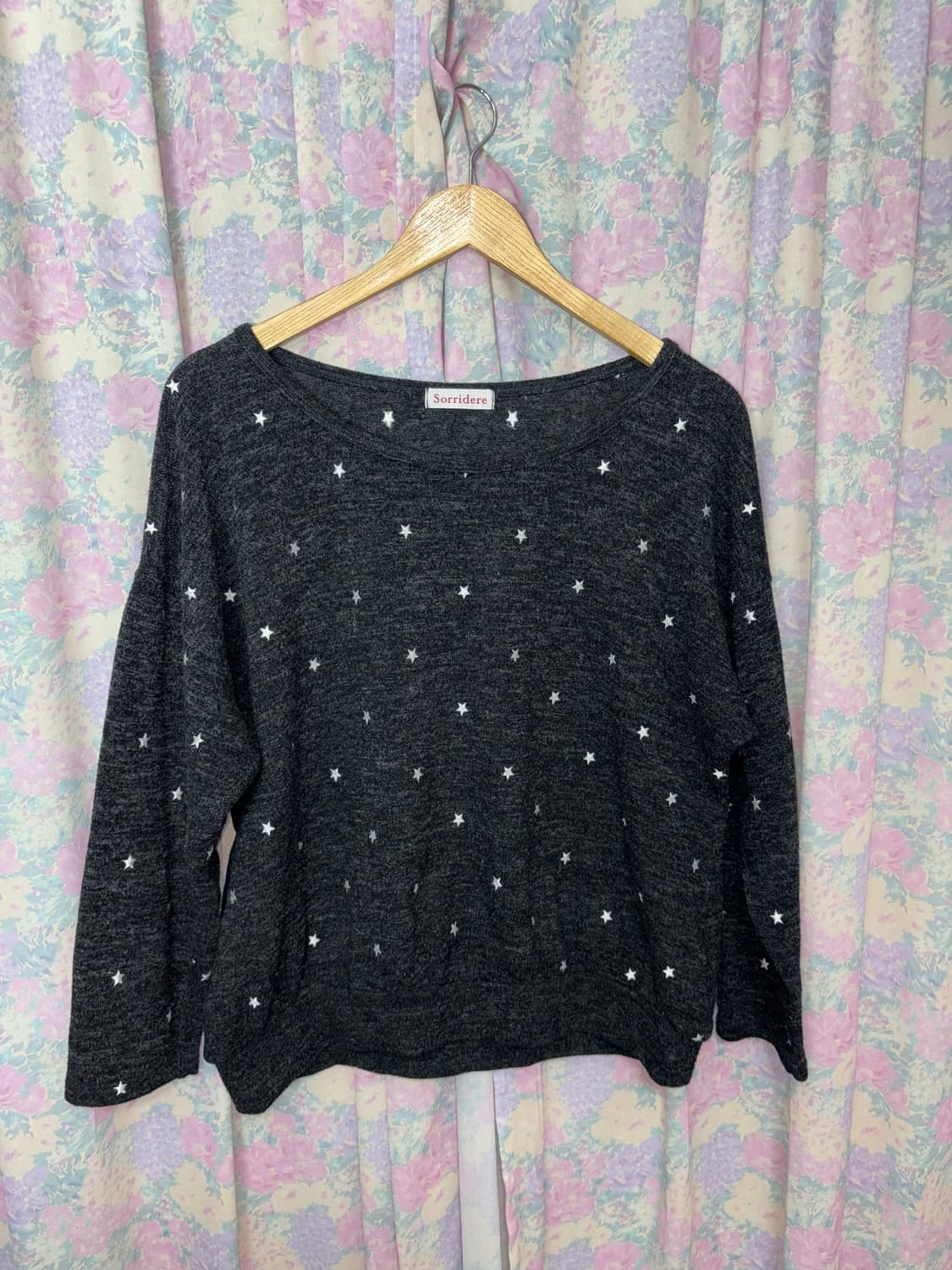 다크그레이 별 패턴 니트 상품이미지5