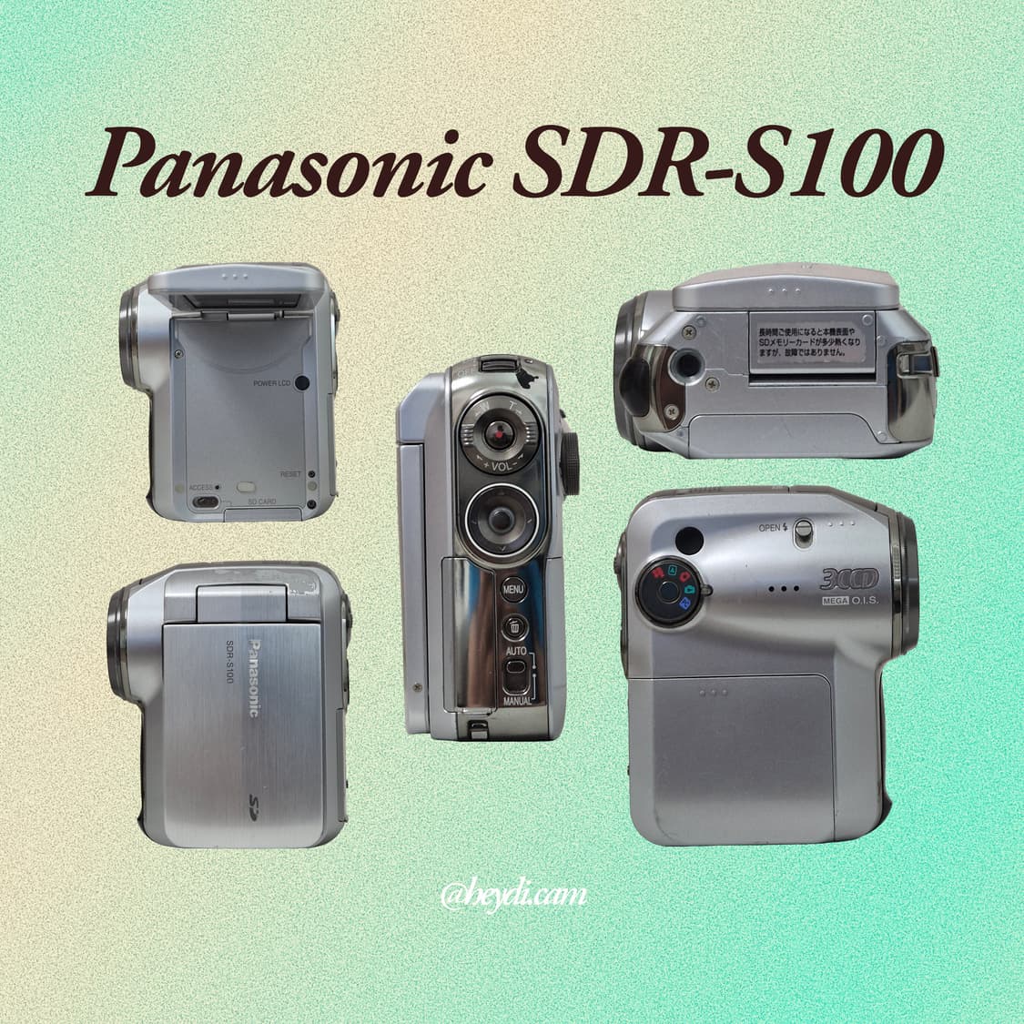 (강민경 캠코더) 파나소닉 sdr-s100 미개봉배터리1추가! 상품이미지2