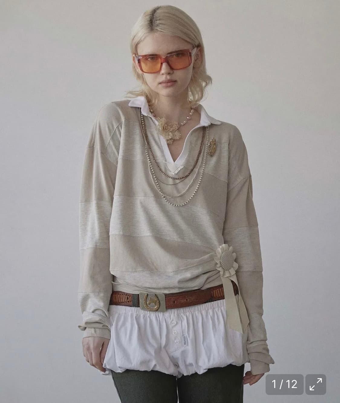 스컬프터 럭비 스트라이프 폴로 저지 상품이미지1