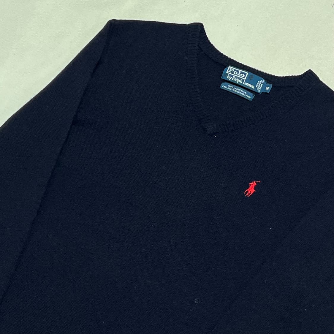 M 폴로랄프로렌 여성용 브이넥 네이비 니트 상품이미지1