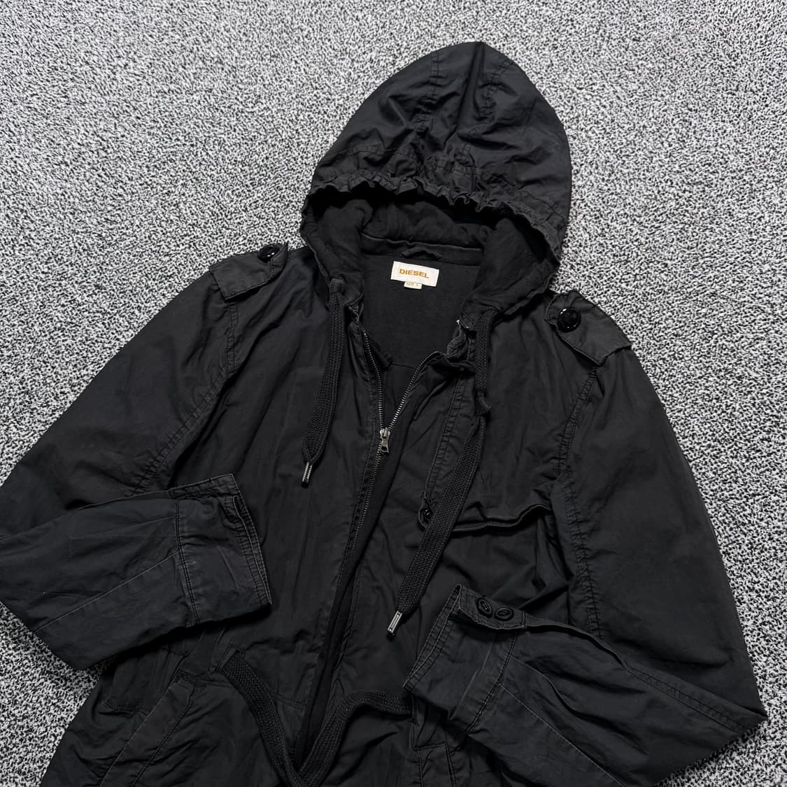 Name : 디젤 DIESEL y2k 블랙컬러 하프 자켓 :)  상품이미지2