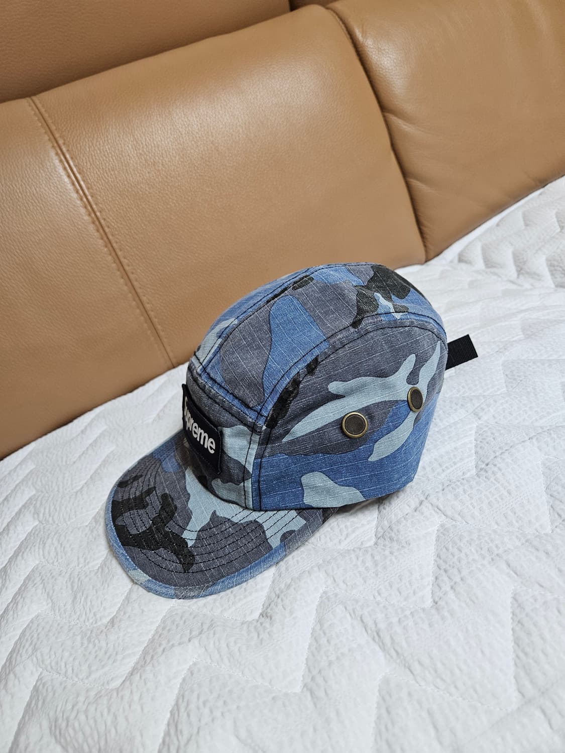 슈프림 밀리터리 캠프캡 모자 볼캡 블루 카모 25FW 상품이미지2