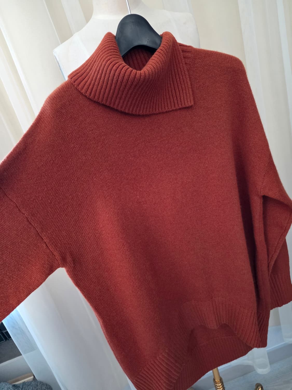 조세프 오렌지  죠셉 브라운 넥 니트 스웨터 joseph 상품이미지3