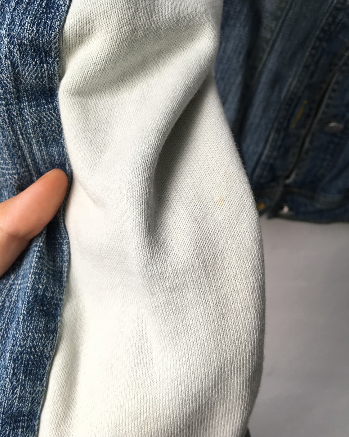 Side line layer denim jacket 상품이미지5