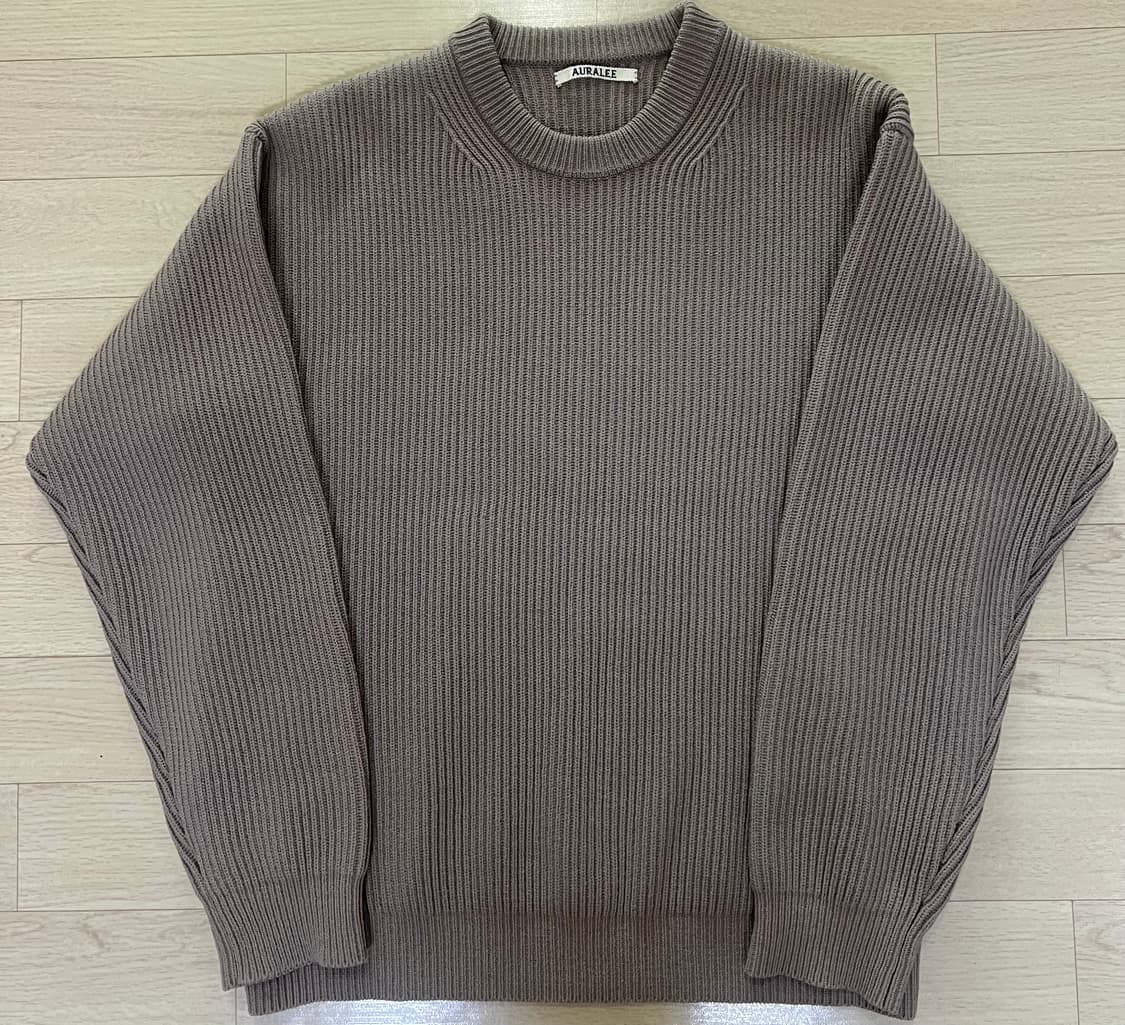 A20AP03RK 오라리 슈퍼 파인 울 립 니트 4 상품이미지1