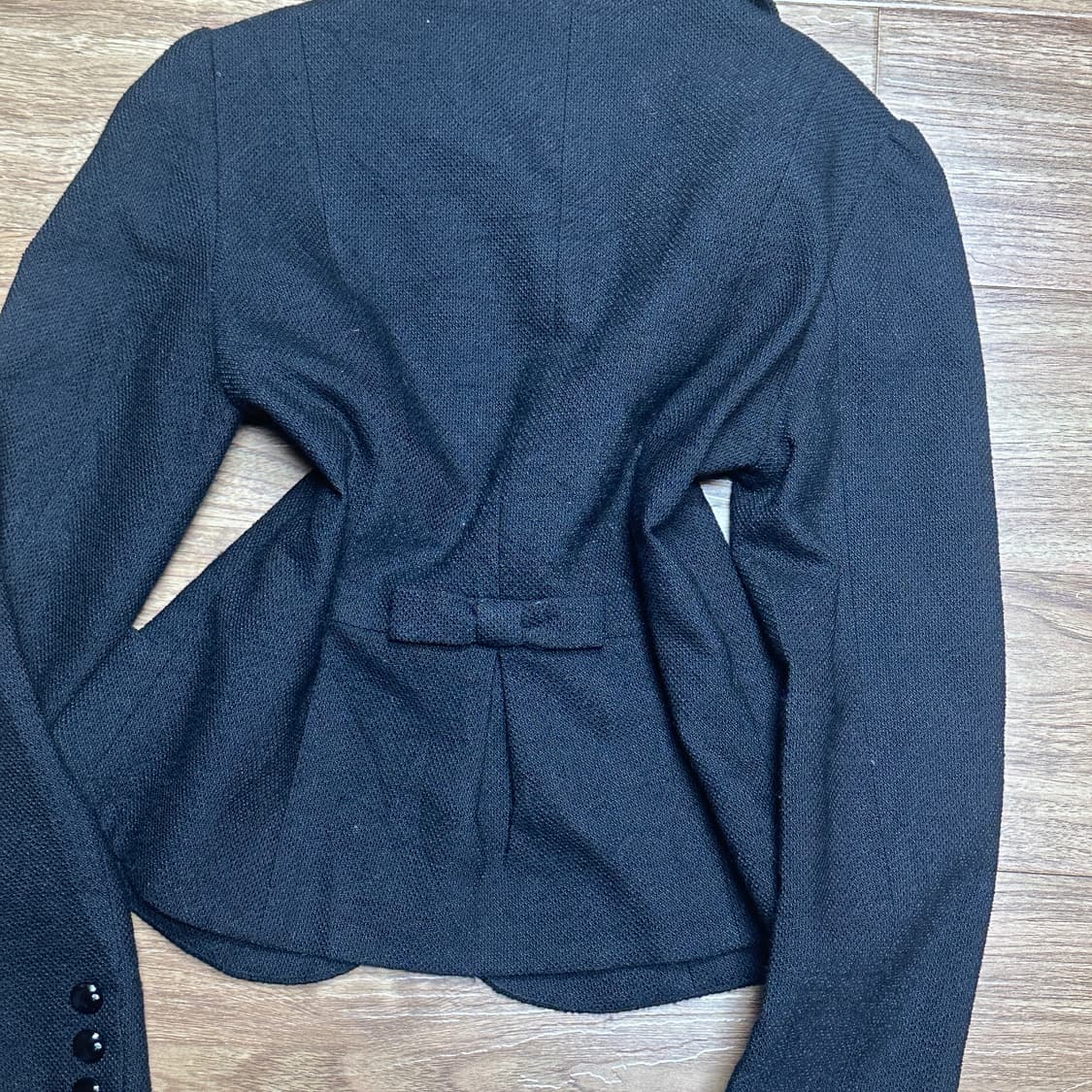 빈티지 블랙 리본 자켓 히메갸루 로걀 라떼 모리걸 달천깔 긱시크 고딕 상품이미지2