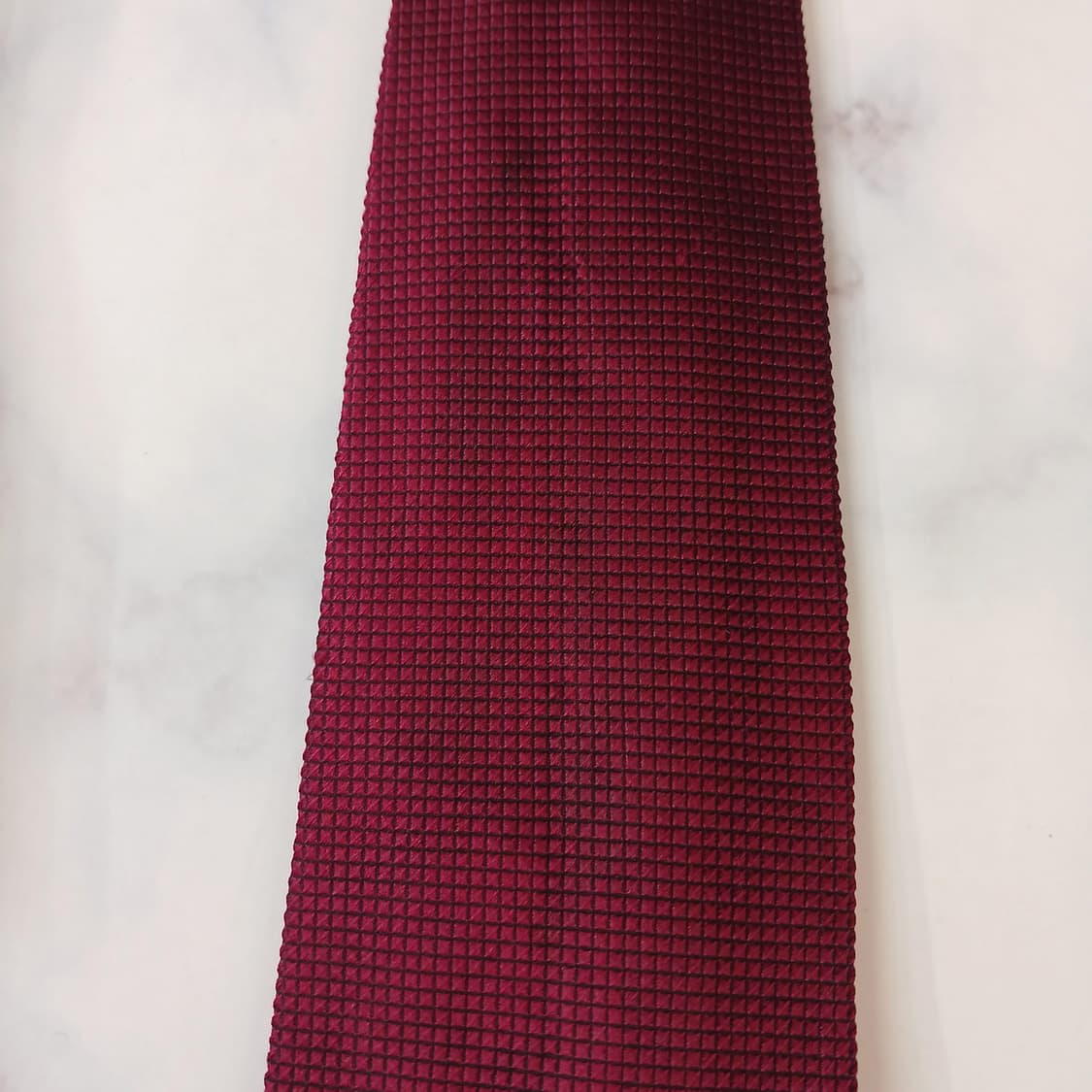 버버리 실크 버건디 텍스처 넥타이 9.5cm B등급 A19056
 상품이미지5