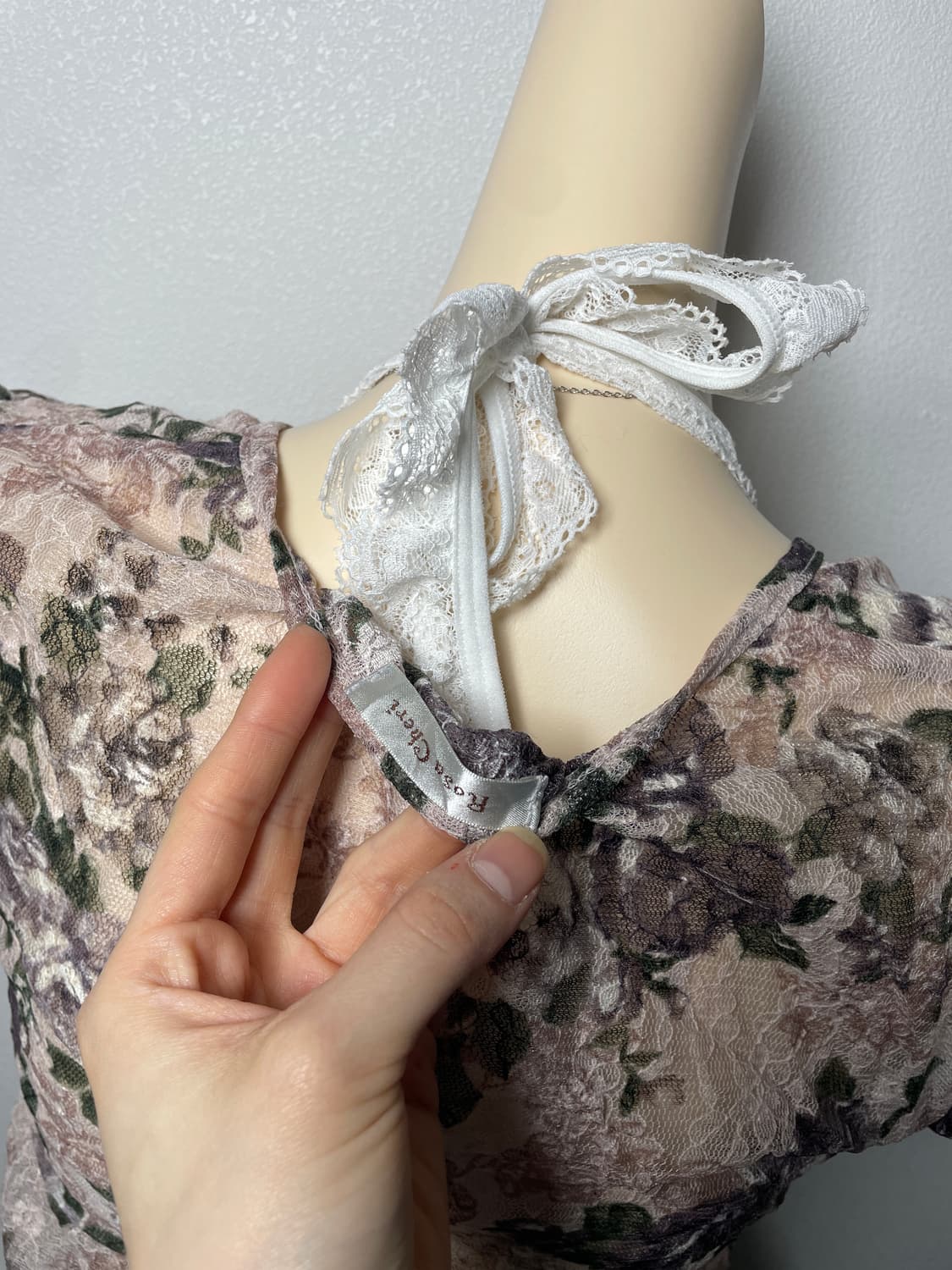 Rosa cherry flower blouse 상품이미지4