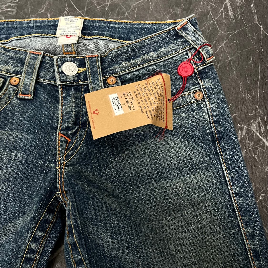 (새상품) 27in 트루릴리전 빌리 웨스턴 데님 팬츠 상품이미지7