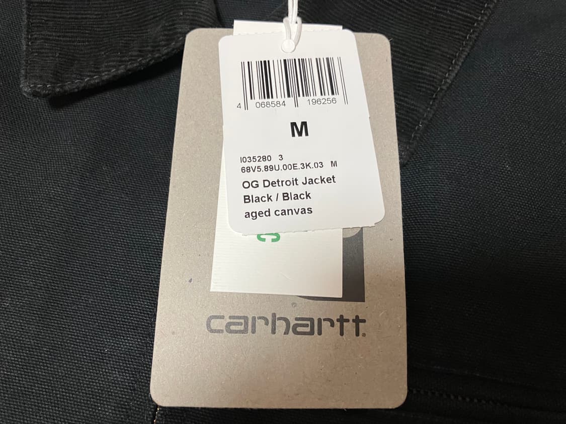 새상품) 칼하트 WIP OG 디트로이트 자켓 블랙 M 상품이미지3